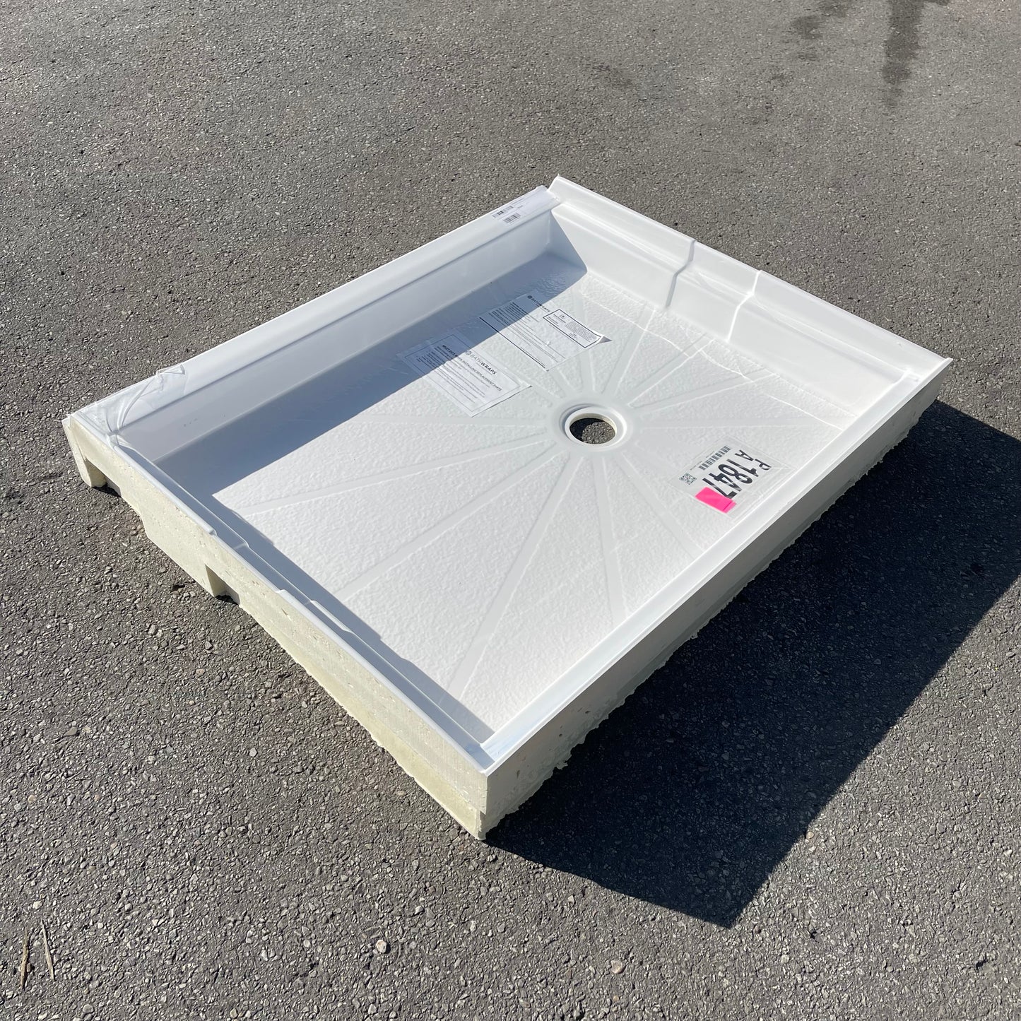 ZA@ BATHWRAPS Shower Floor White (AS-IS)