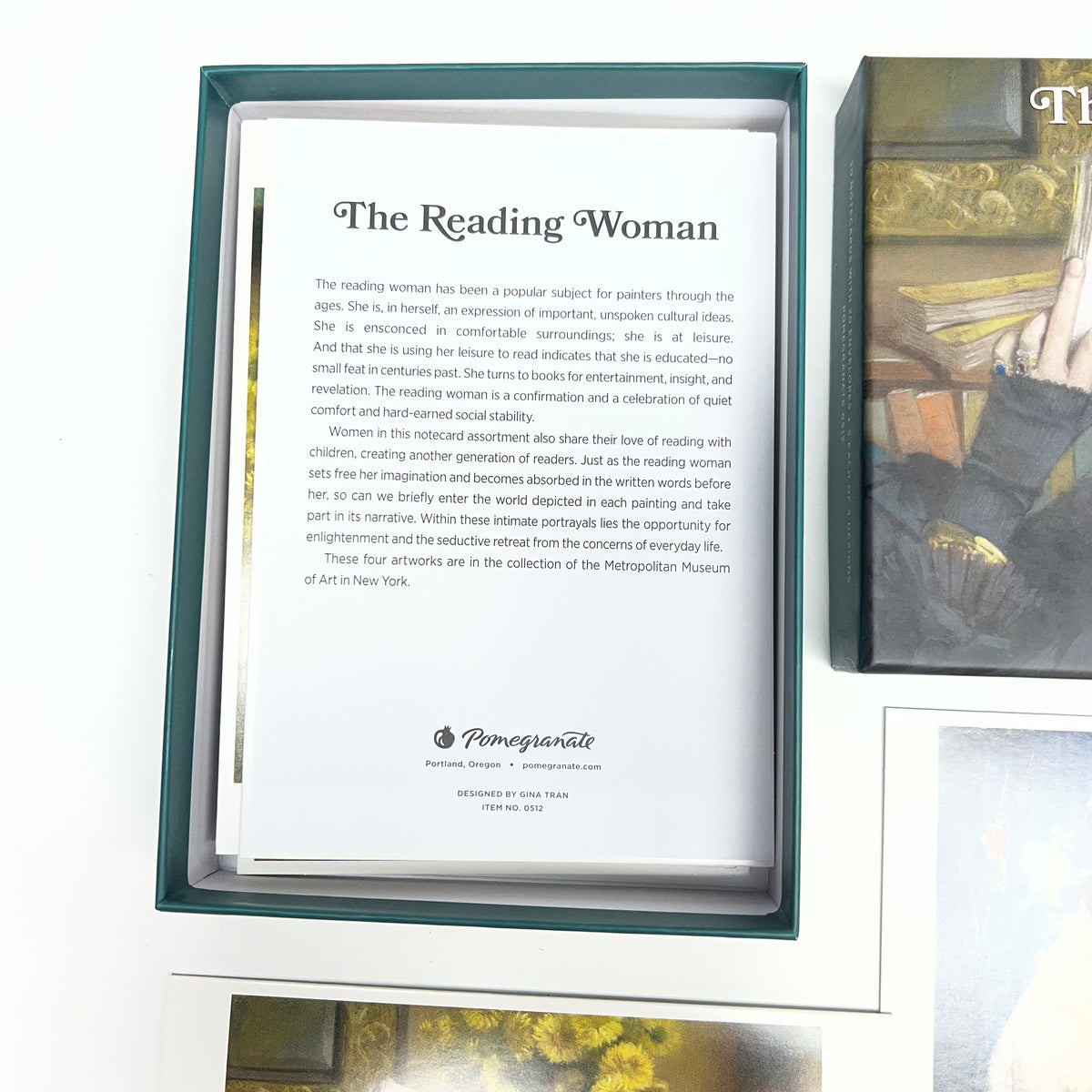 POMEGRANTE (20 PACK) The Reading Women Boxed Notecards W/ Envelopes  4x6" 0152