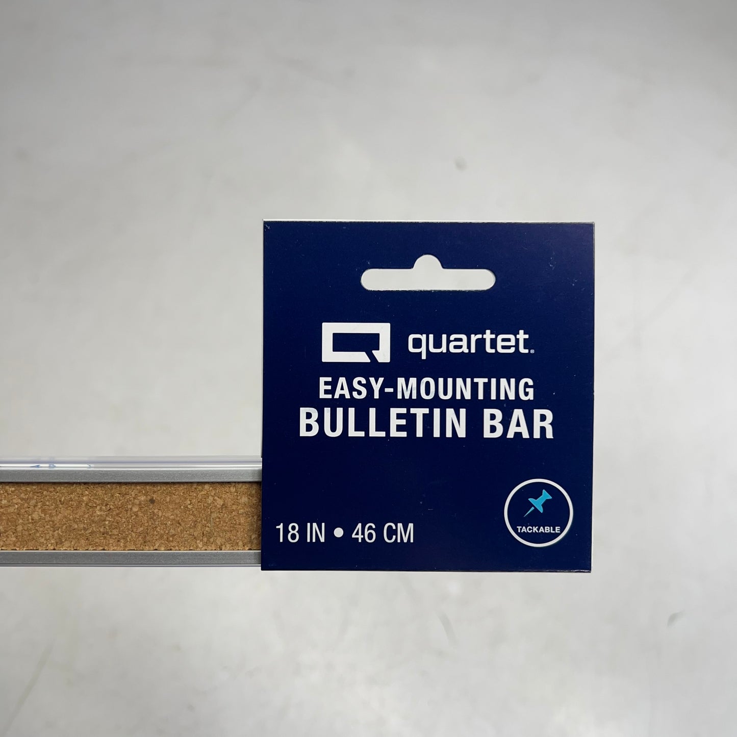 QUARTET (2 PACK) Bulletin Bar Aluminum Frame W/ Pins 18" Silver/Brown 2003
