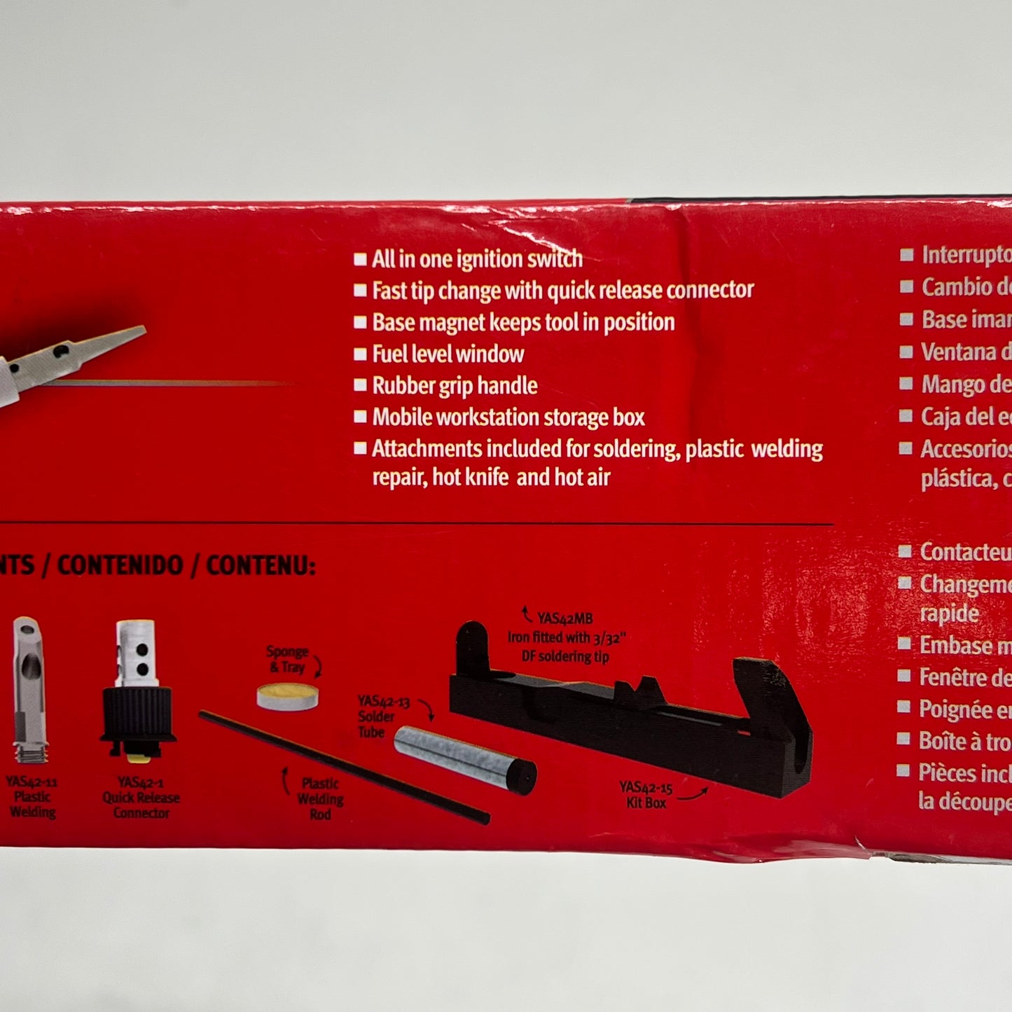 SNAP ON Butane Gas Soldering Kit All-in-one Ignition Switch Blue YAKS42MB