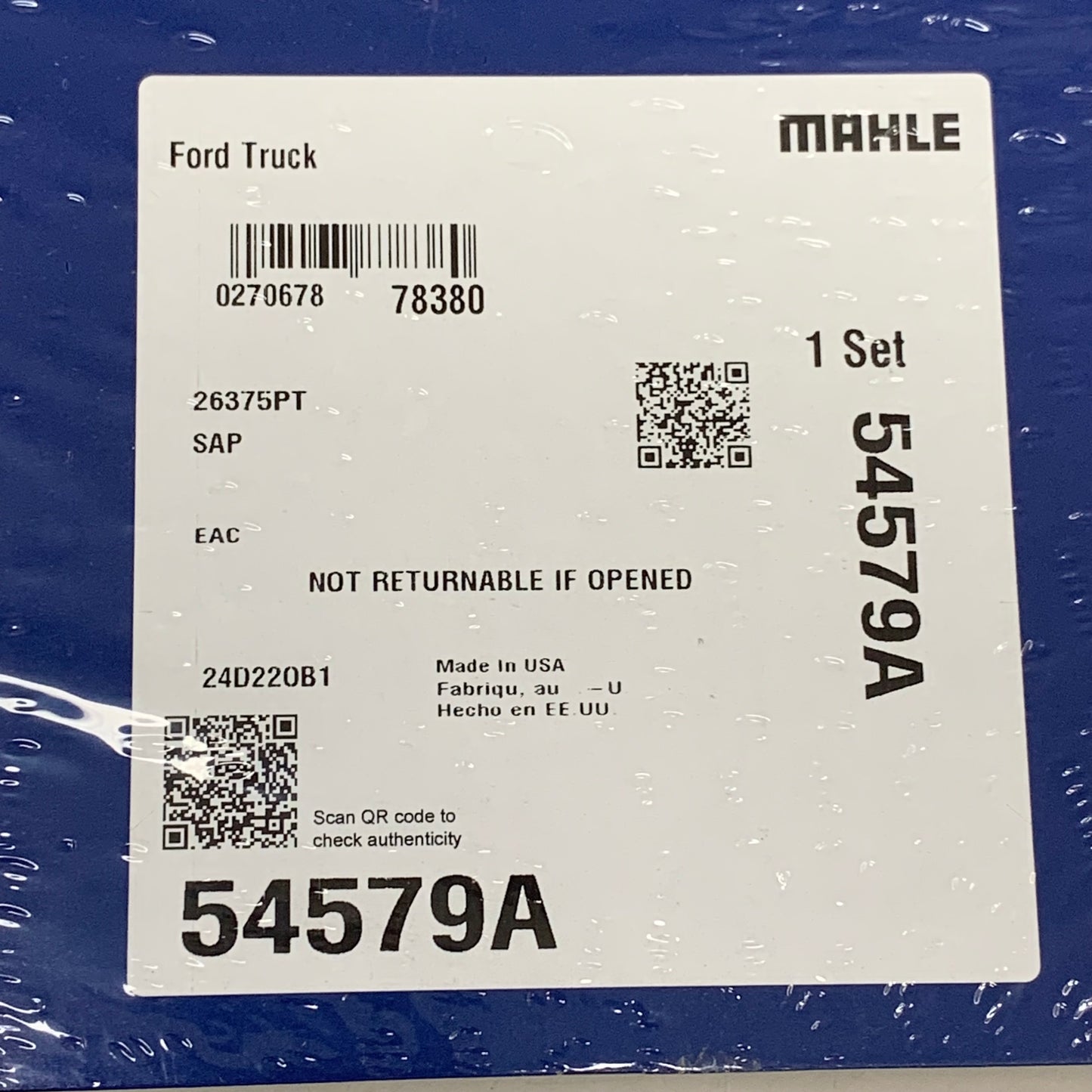 MAHLE Powerstroke Head Gasket For Ford  20mm 54579A