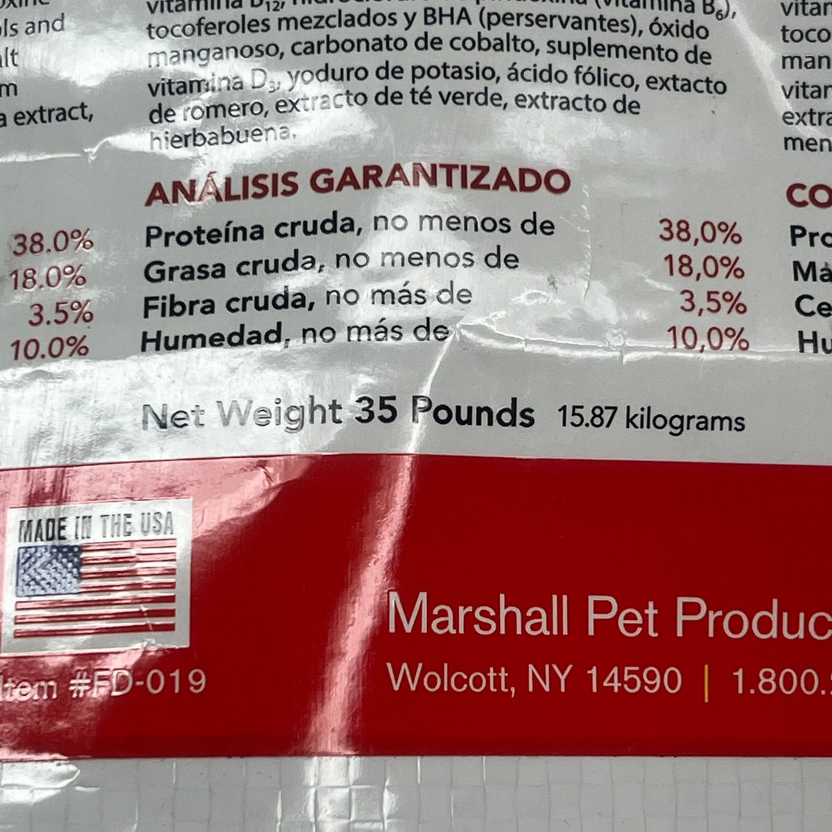 MARSHALL Premium Ferret Diet High In Fresh Meat Based Protein 35 Lb (As-Is)