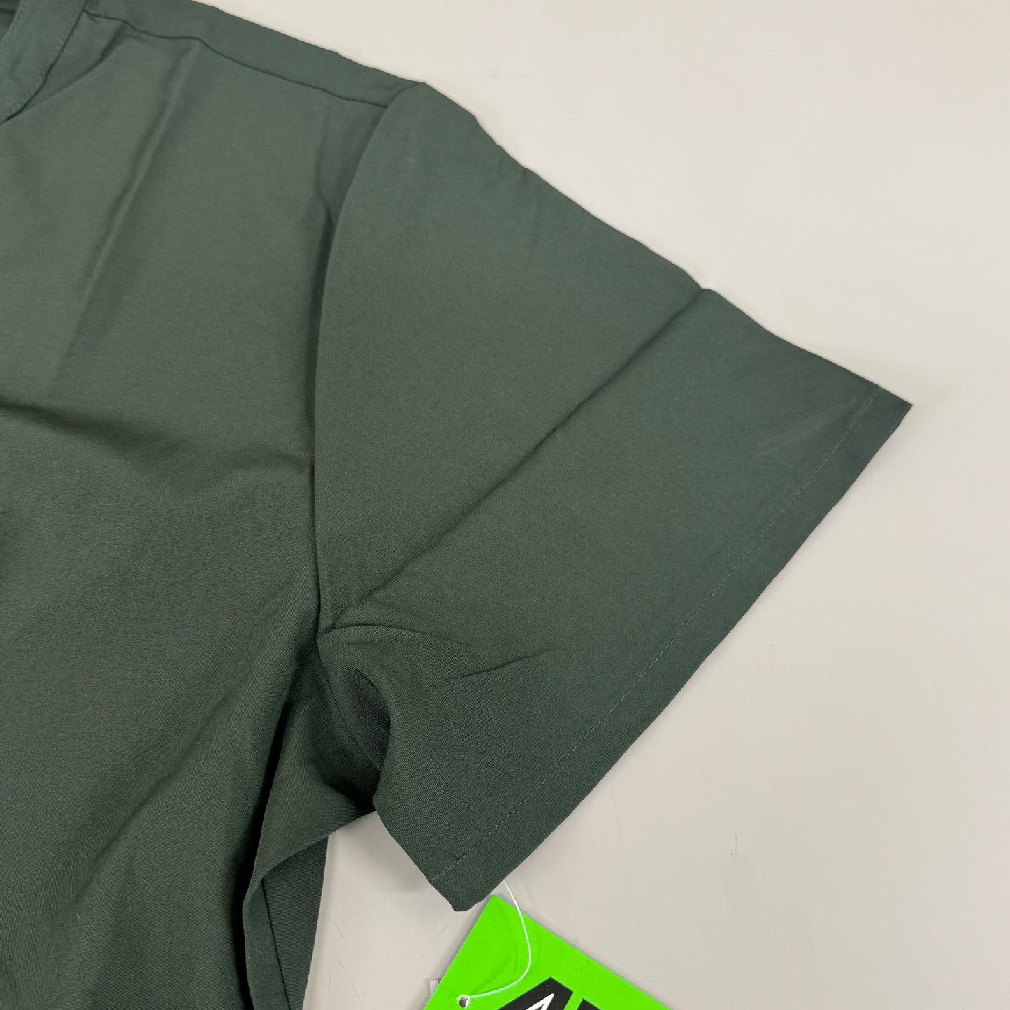 GREEN TOWN 4 Flex Scrubs Jumpsuit Cinch In Waist Women's Sz M Olive GFX-023AST