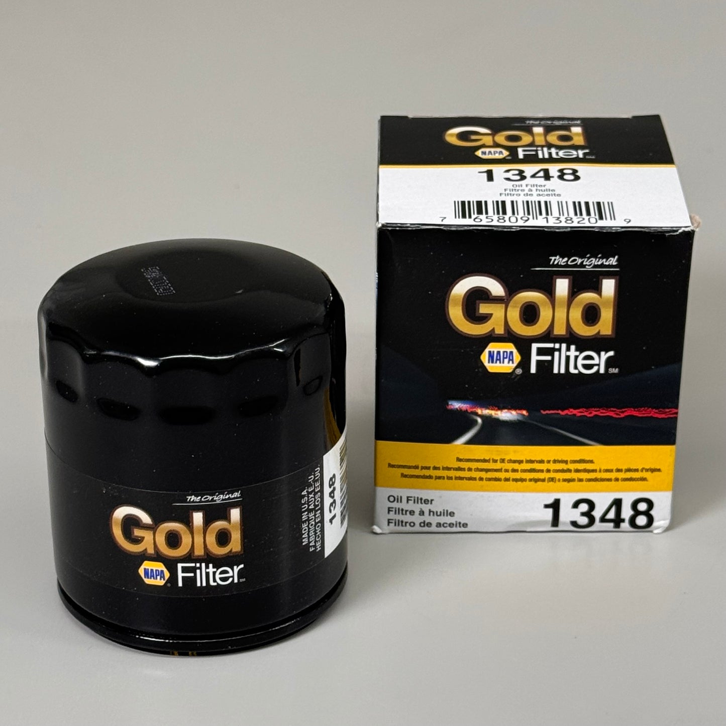 NAPA(2 PACK) The Original Gold Oil Filter Enhanced Cellulose 3/4"-16 Thread 1348