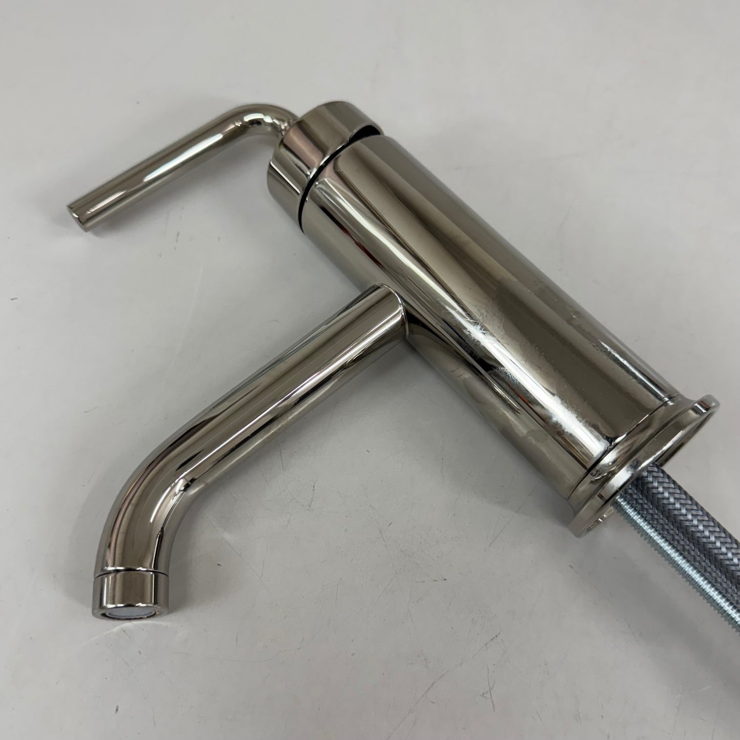 KOHLER Purist Lavatory Bathroom Single Control Faucet Vibrant Polished Nickel 14402-4A-SN