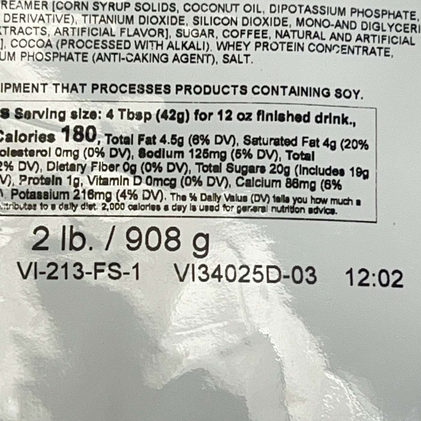 VICTORIAN INN  (2 PACK) White Chocolate Caramel Hot Cappuccino 2lbs BB 12/27