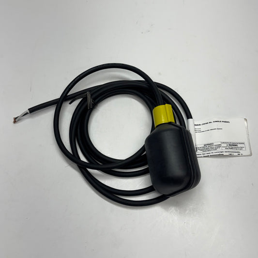 SJE SIGNALMASTER Narrow-Angle Float Switch, Normally Open (Pump-Down) Sz 10 ft. Black 1011678