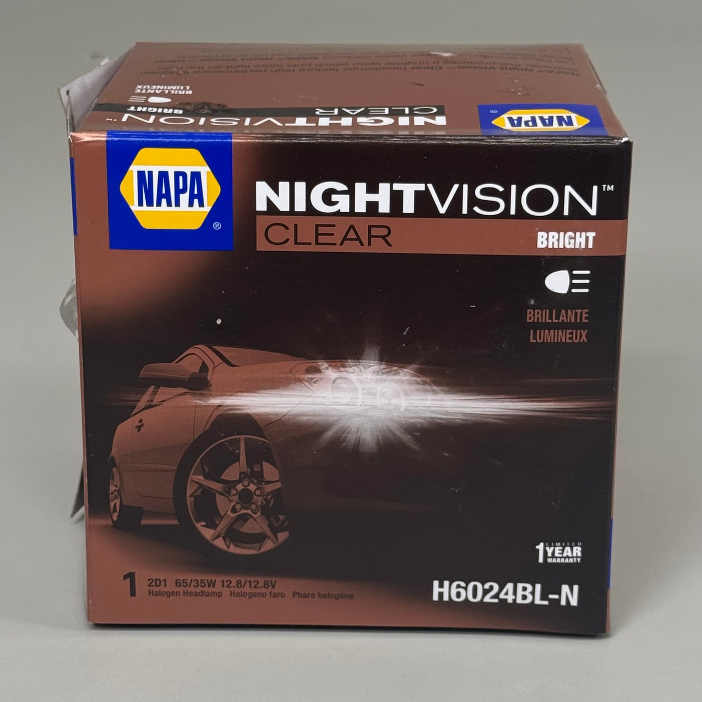 NAPA OE Quality Sealed Beam Flood Light 3 Contact Lugs 450 hr 7" Dia H6024B