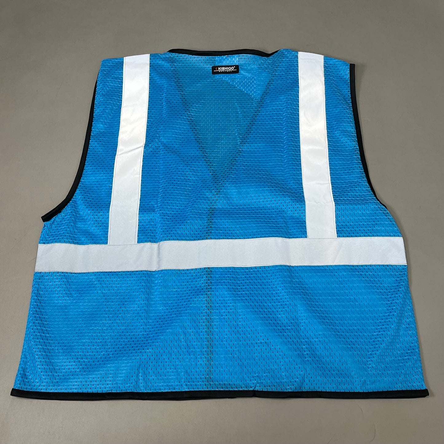 KISHIGO (5 PACK) Enhanced Visibility Mesh Vest Workwear Unisex SZ L-XL Blue B130