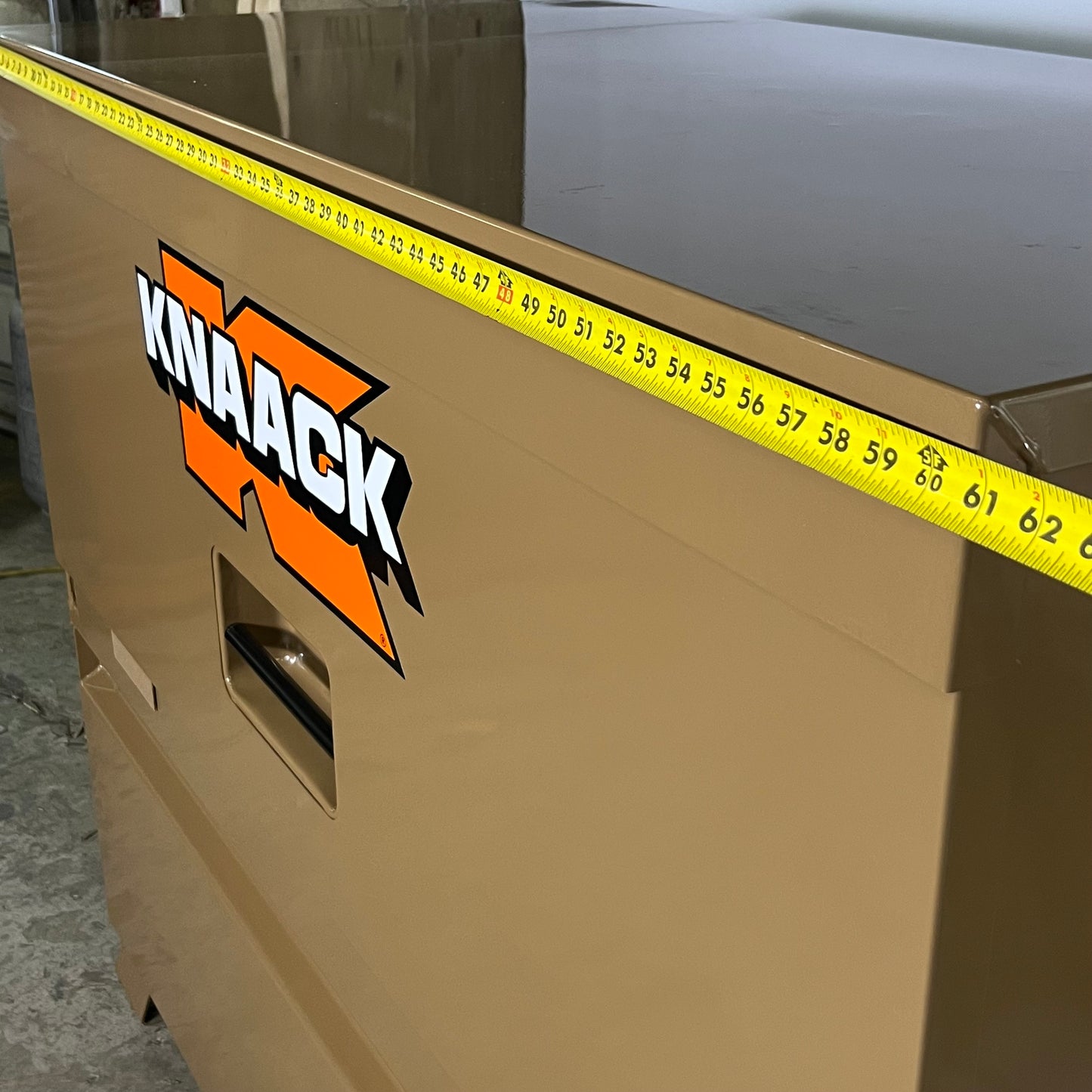 ZA@ KNAACK Storagemaster Jobsite Piano Box w/Junk Trunk Tool Box 89 Sz 61"L X 31"W X 50"H (New Other, Minor Cosmetic Damage) A