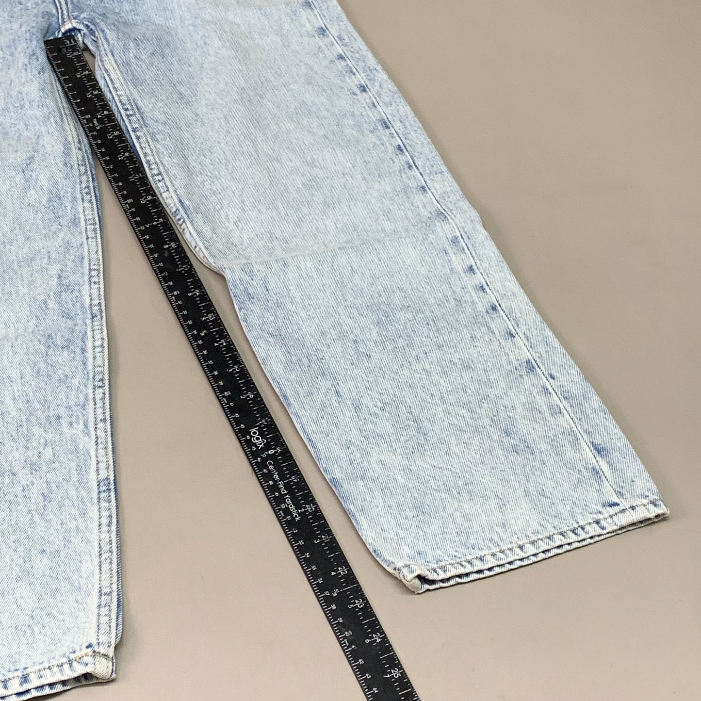 ETICA Tyler Vintage Straight Crop Jeans Pebble Beach Size 24 EW182114A