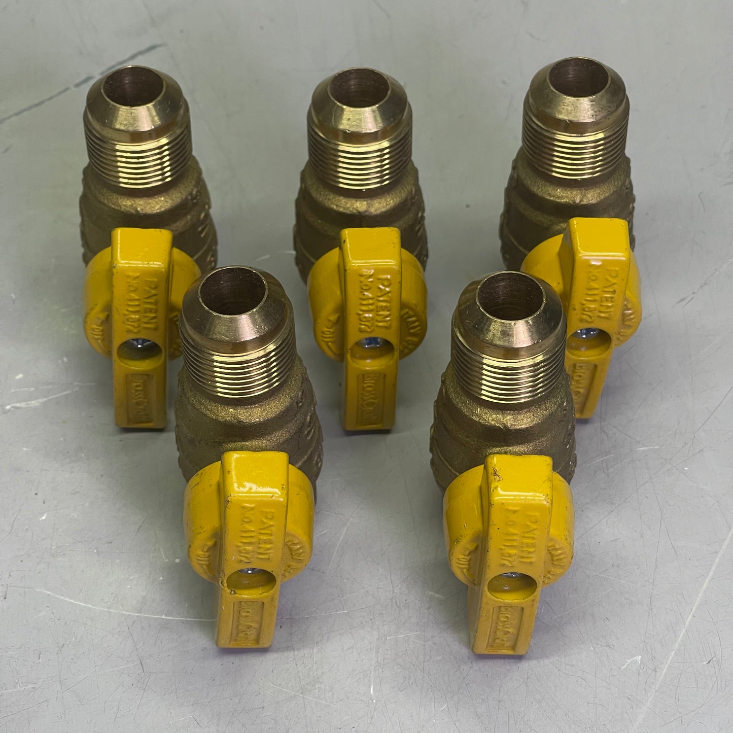 BRASSCRAFT (5 PACK) Gas Ball Valve Flare x FIP Straight 5/8" OD x 1/2" Brass