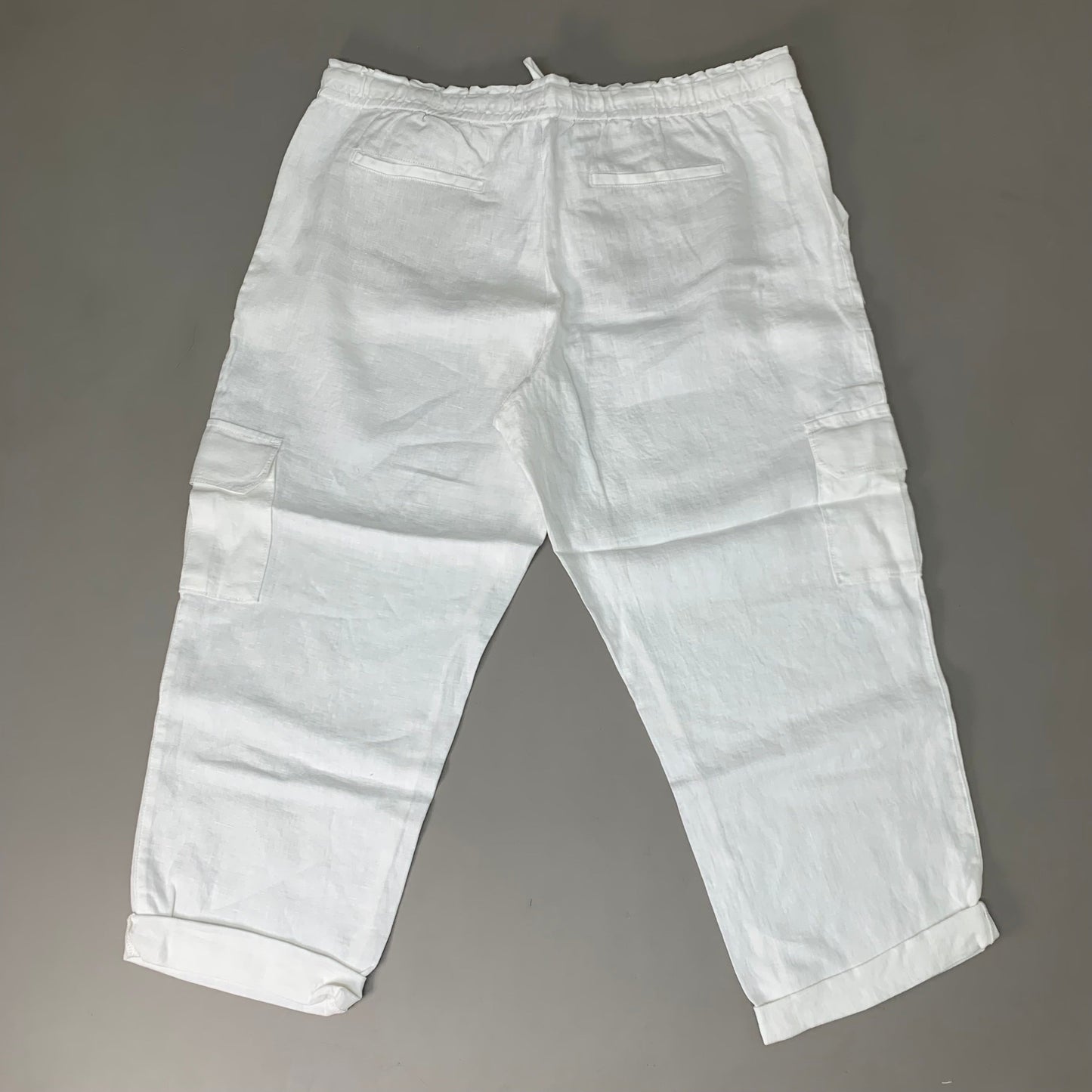 TOMMY BAHAMA Women's Palmbray Tapered Cargo Pant White Size M TW118698 (New)