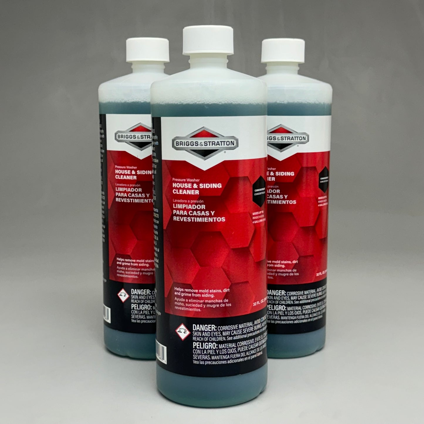 BRIGGS & STRATTON House & Siding Cleaner (3-PK) 32 oz Surface Pressure Wash Concentrate MPN 6833