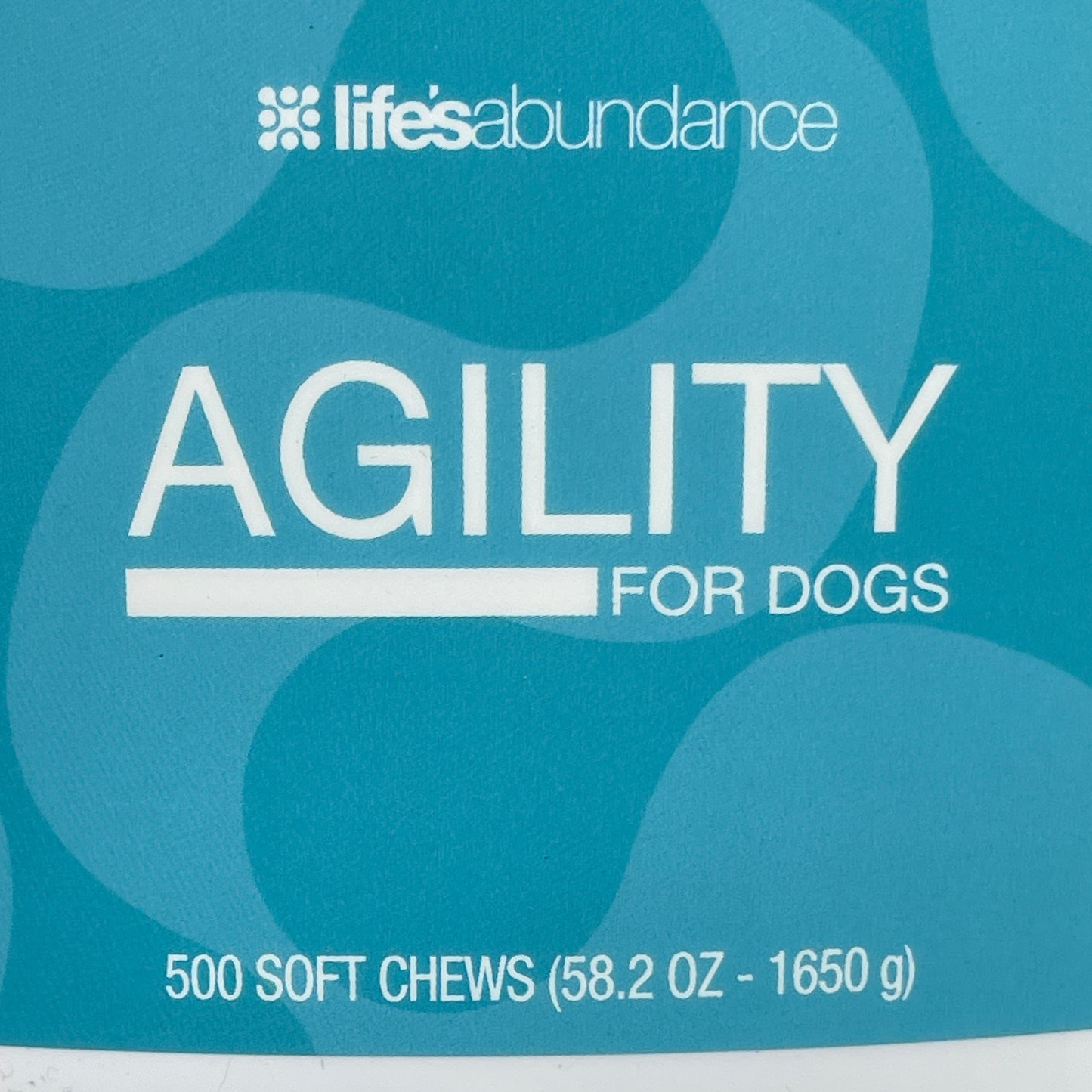 LIFE'S ABUNDANCE Agility for Dogs Soft Chews 500 Chews 58.2 oz - 1650 g BB 11/25