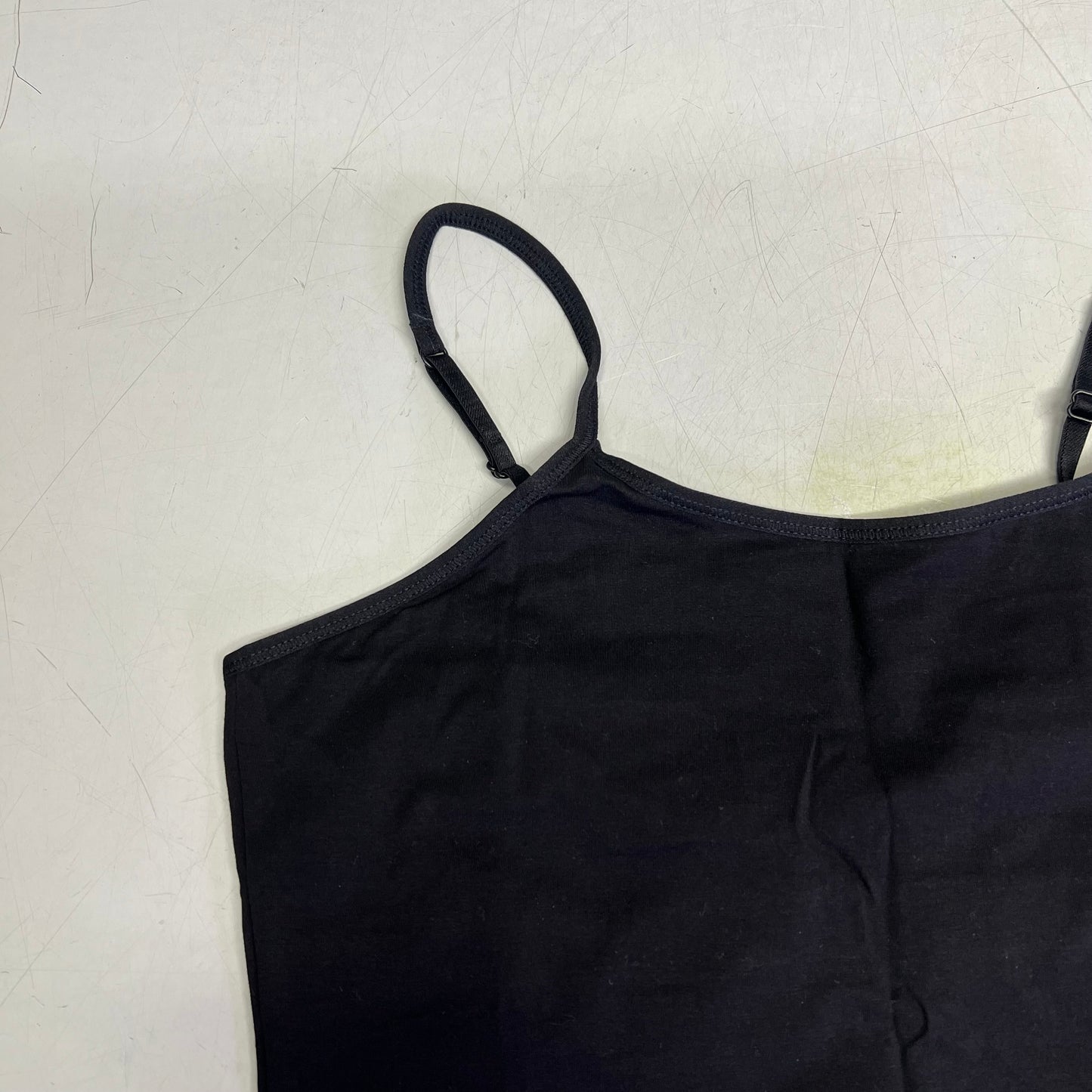 CHARMO (SET OF 2) Shelve Bra Tank Top Spaghetti Strap Women's Sz L Black