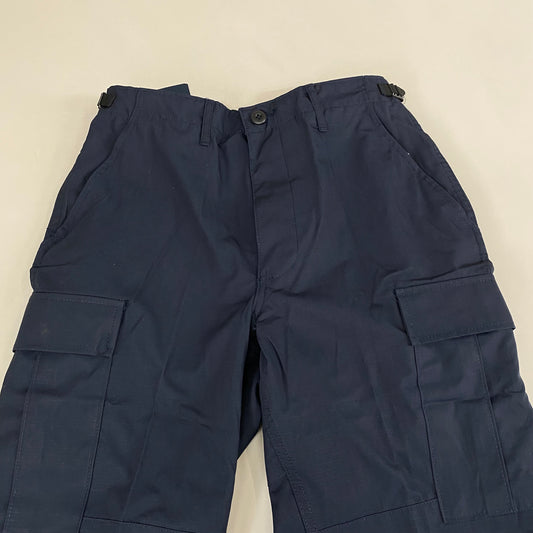 PROPPER BDU Trousers Button Fly 100% Cotton Women's SZ S Navy Blue 788029380203