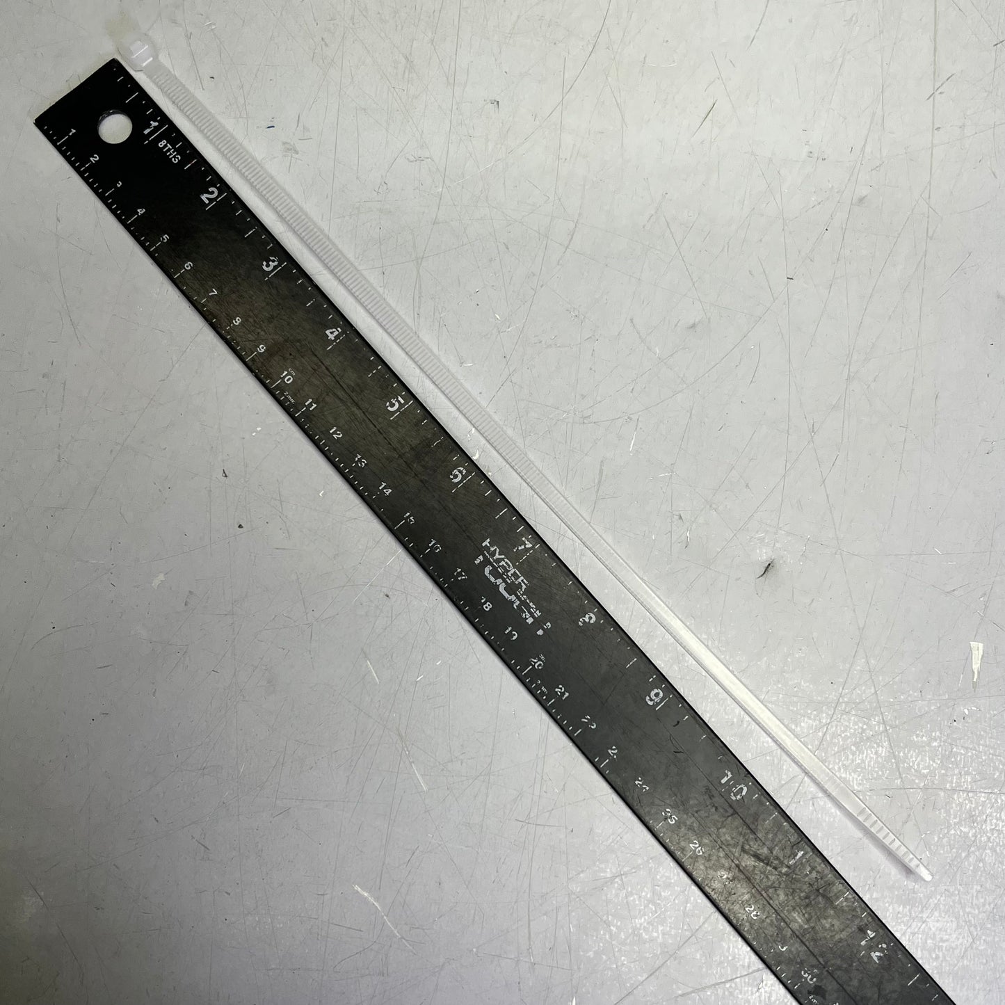 Heavy Duty Nylon Zip Ties Tensile Strength 12" White N-11-50-9-M