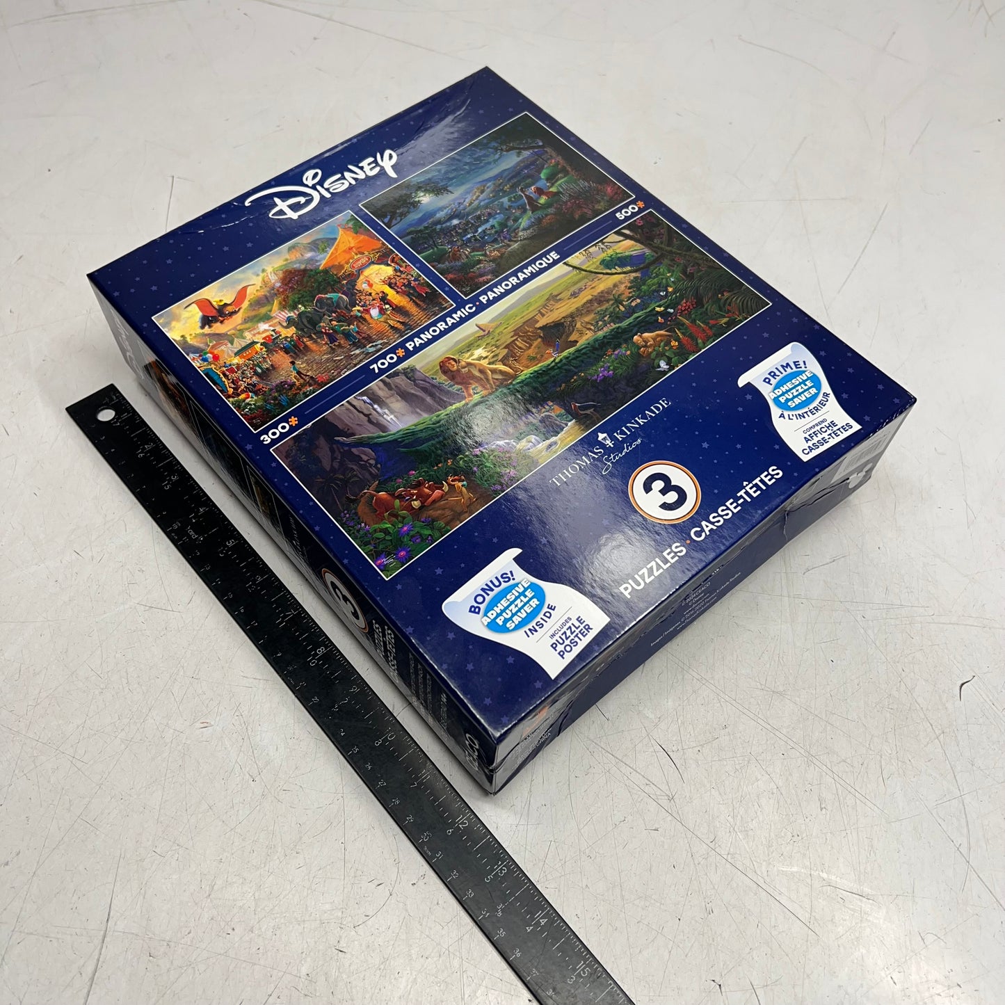 DISNEY Multiple Panoramic Jigsaw Puzzle Of Disney Scenes 300, 500 & 700 Piece 1124-3