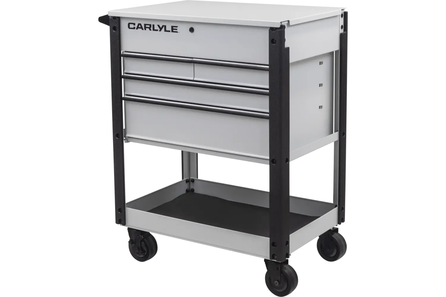 CARLYLE Deluxe 4 Drawer Cart Gritty Gray Sz 40.2"H x 30.8"W x 20.5"D, C4DRCARTGG