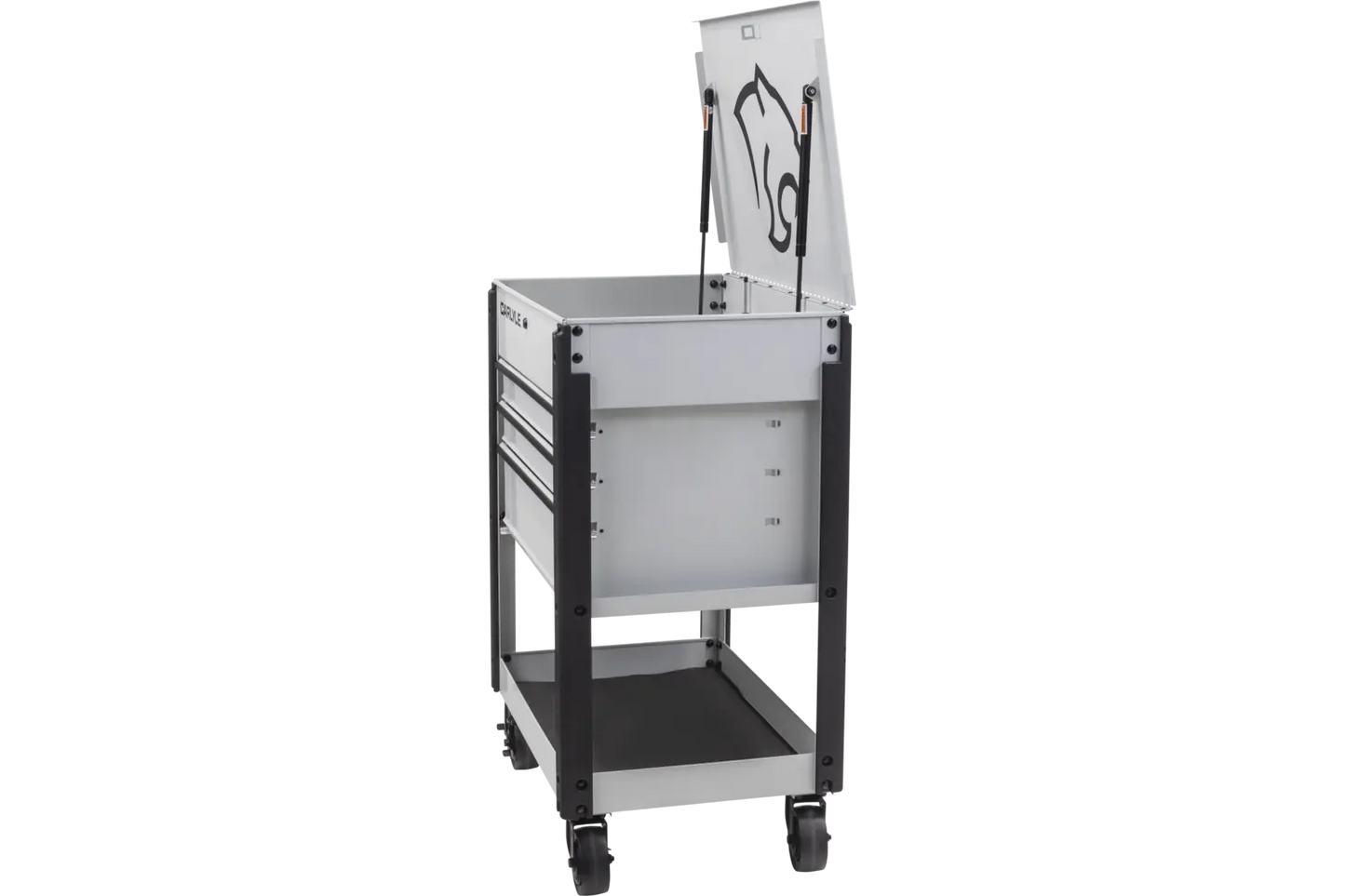 CARLYLE Deluxe 4 Drawer Cart Gritty Gray Sz 40.2"H x 30.8"W x 20.5"D, C4DRCARTGG
