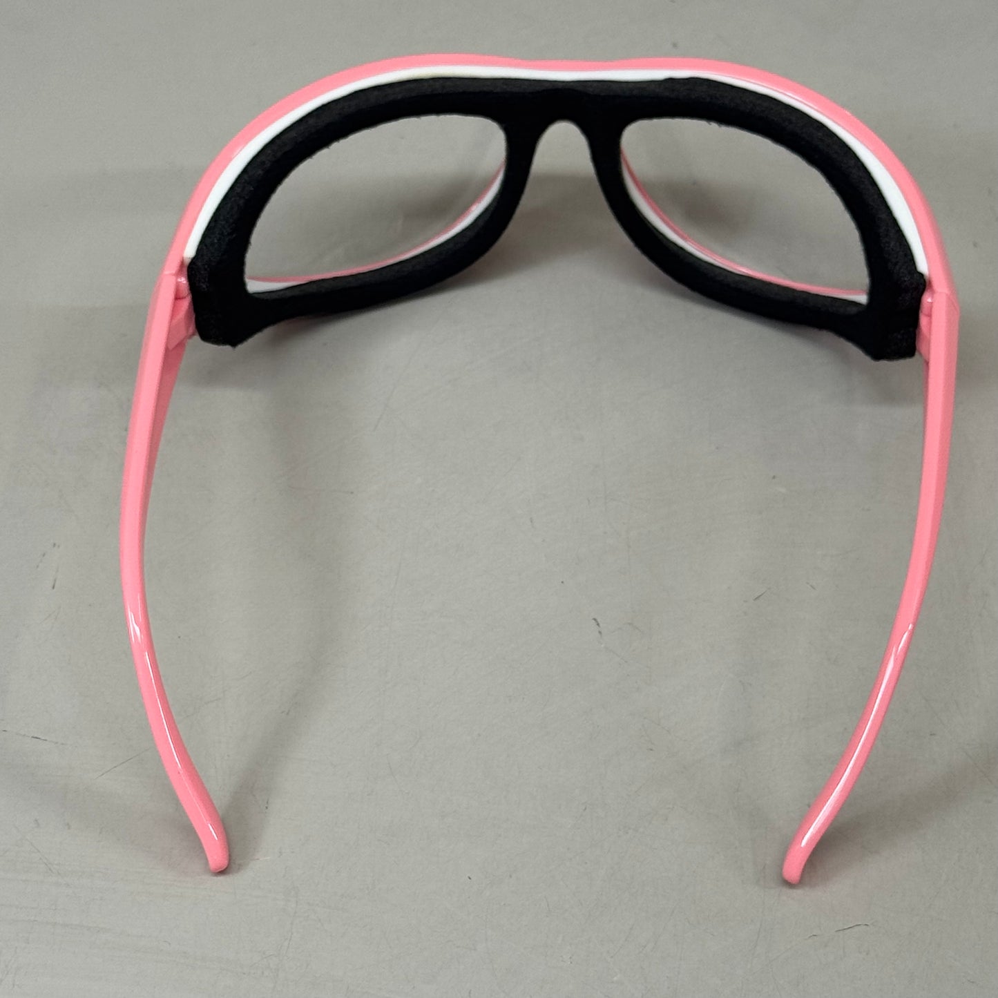 RSVP Tear & Fog Free Foam Seal Onion Goggles Black W/ Pink Frame