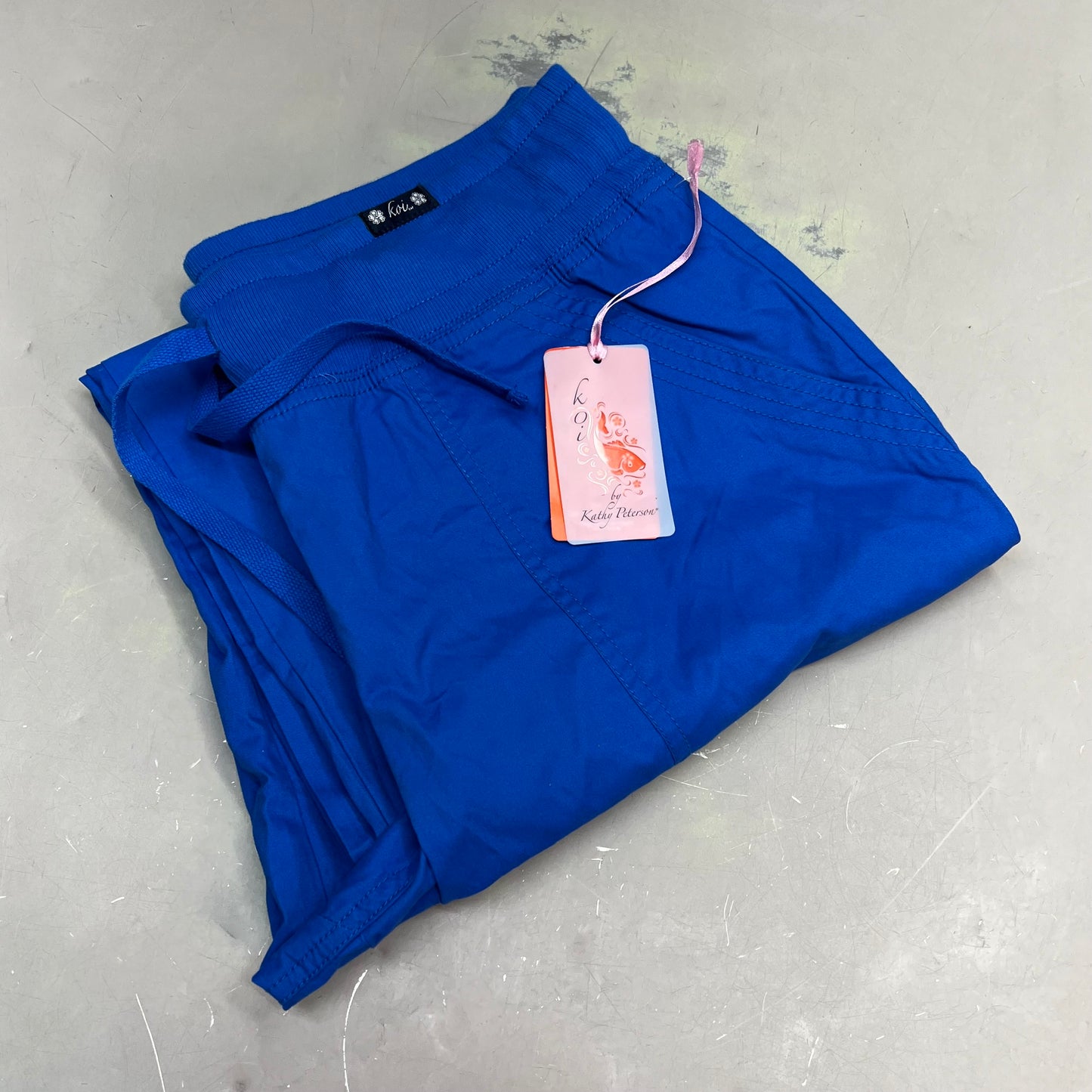 KOI Classic Morgan Scrubs Pants  Women's Sz M Tall Royal Blue 713-T-020