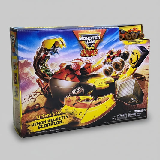 MONSTER JAM El Toro Loco Venom Velocity Scorpion Playset GML3PKSLD