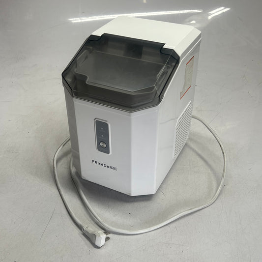 ZA@ FRIGIDAIRE Countertop Nugget Pellet Ice Maker Self Cleaning White (As-Is - Return)