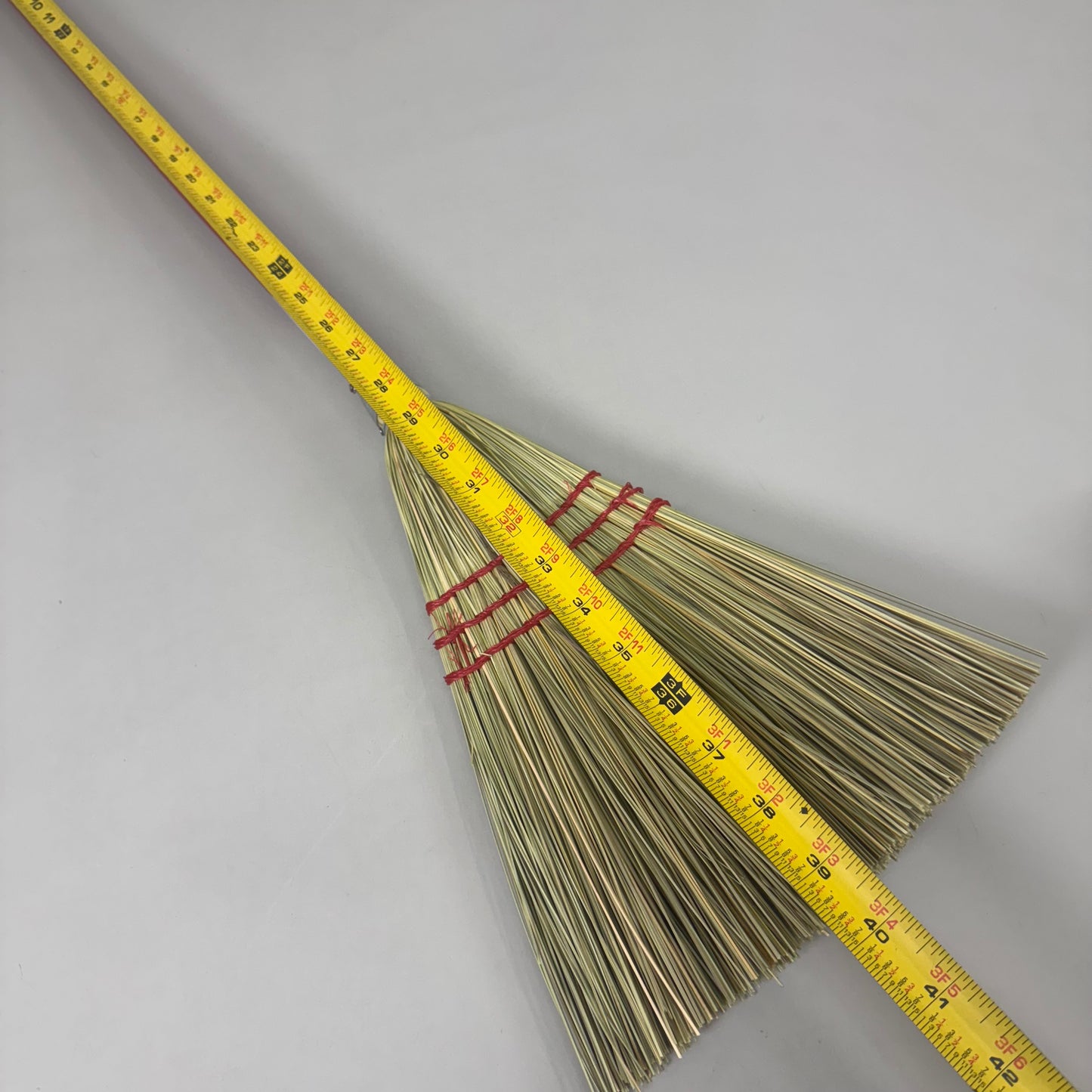 BOARDWALK (2 PACK!) Corn Fiber Bristles Lobby/Toy Broom 39.5" x 7" Red BWX951T