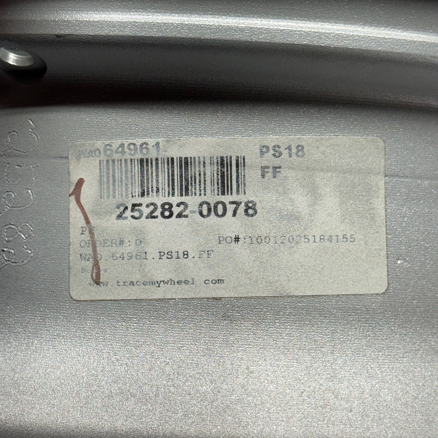 BLACKBURN OEM Mazda Silver Alloy Wheel Rim Sz 17" x 7.5"