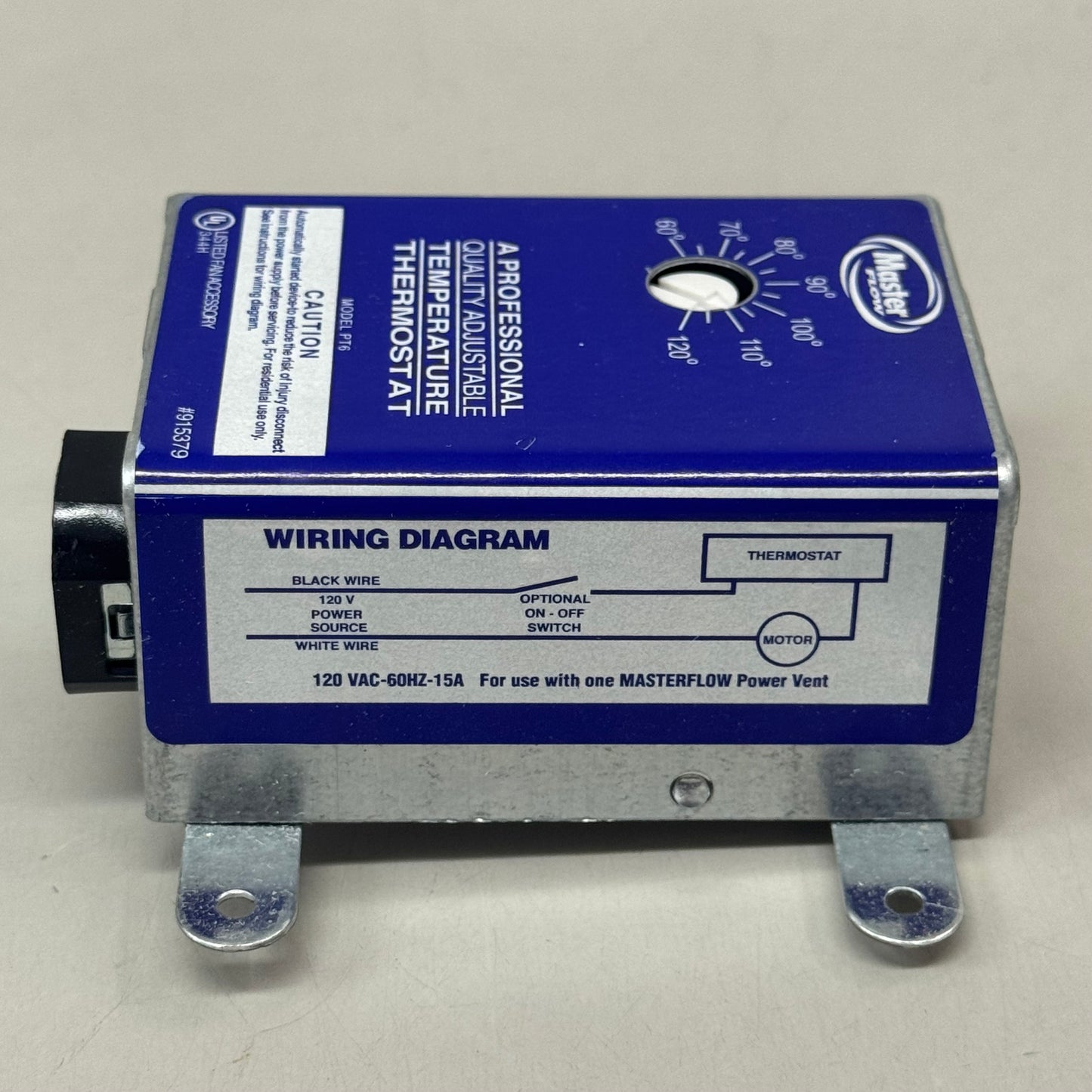 GAF Master Flow Adjustable Thermostat For Power Attic Vents 900321 (New Other)