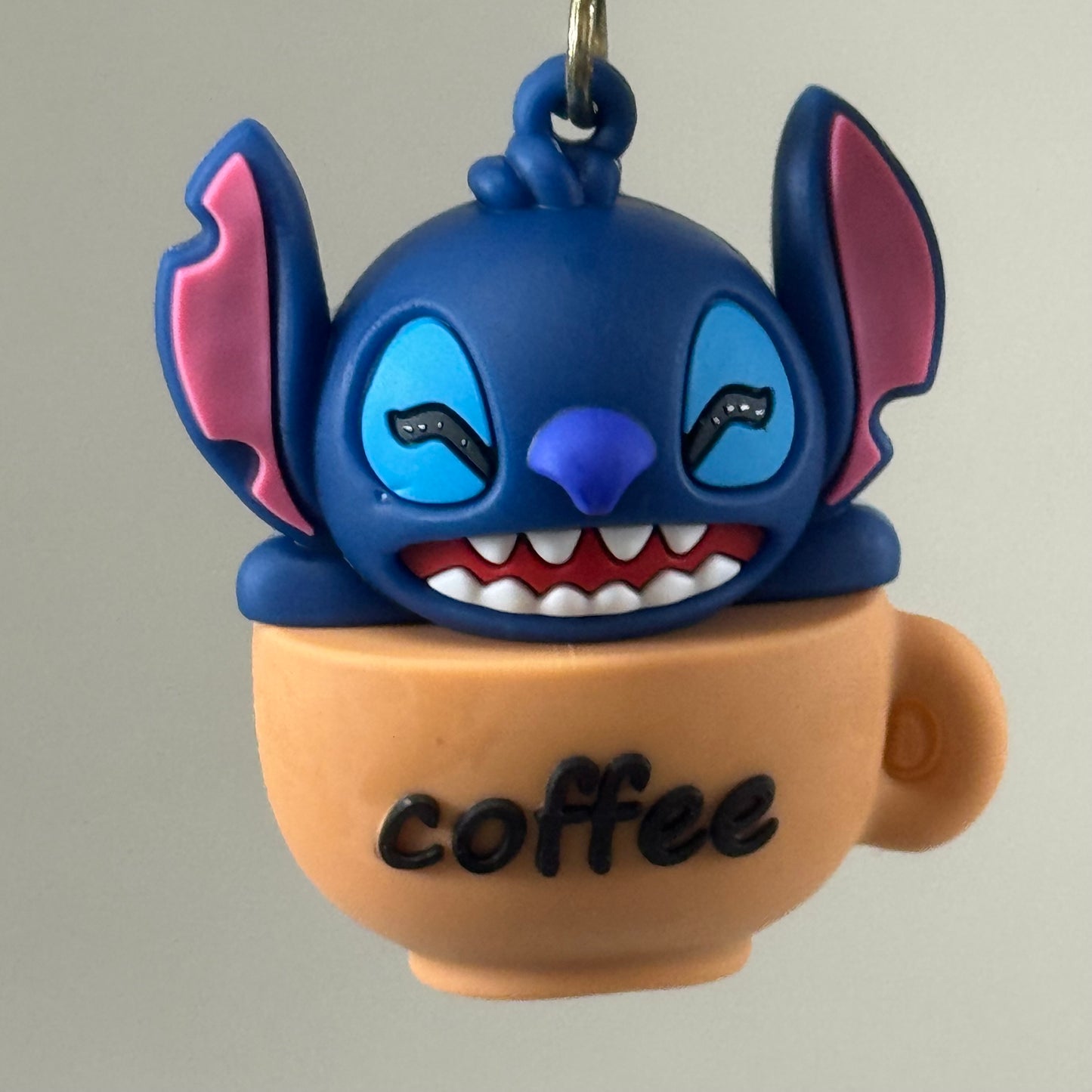 STITCH  (12 Piece,4 Styles) Assortment Bundle Of Stitch Character Keychains Blue