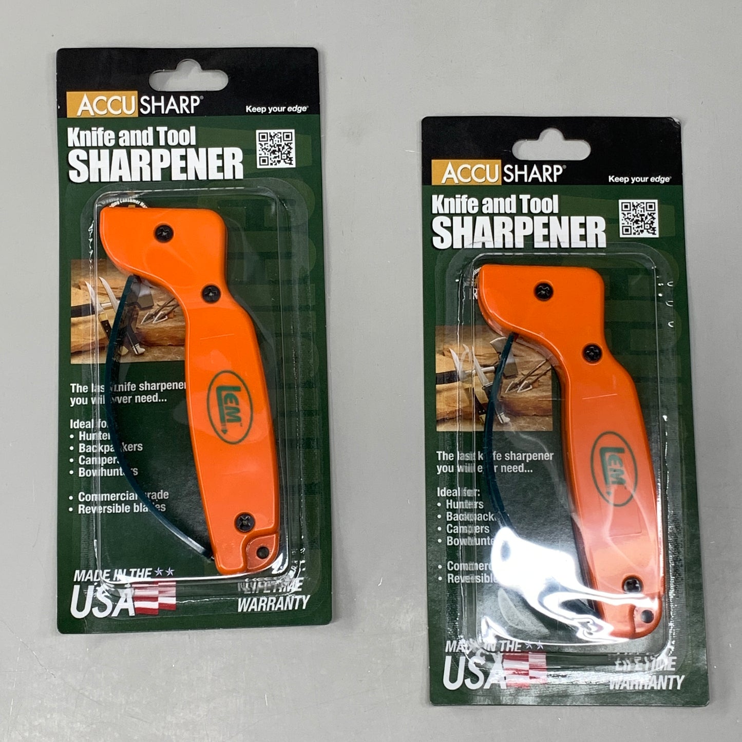 LEM (2 PACK) Accusharp Go Anywhere Knife and Tool Sharpener 984