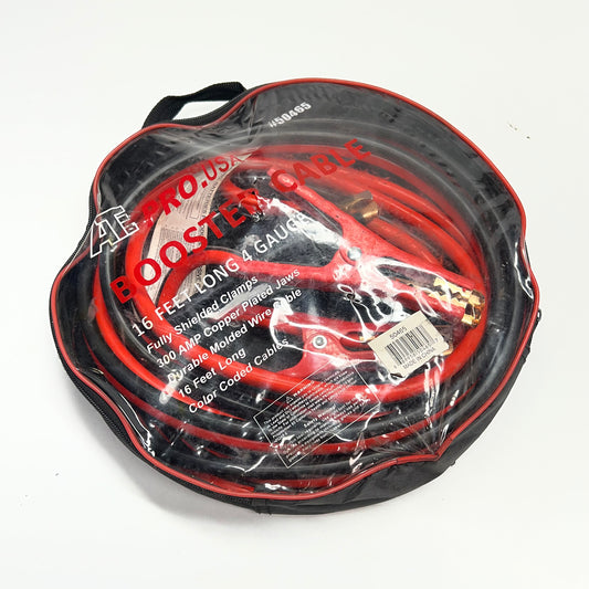 ZA@ ATE Pro Usa Booster Cable Fully Shielded 16' 4 Gauge 300 Amp Red/Black  50465 (As-Is)