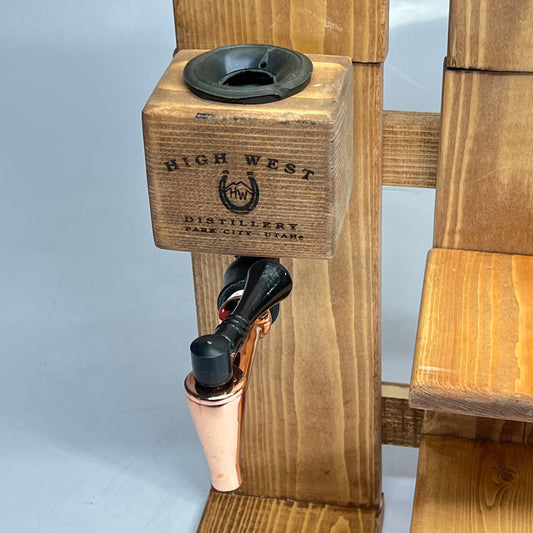 HIGH WEST DISTILLERY Park City Distillery Wall Mount Liquor Bottle Dispenser