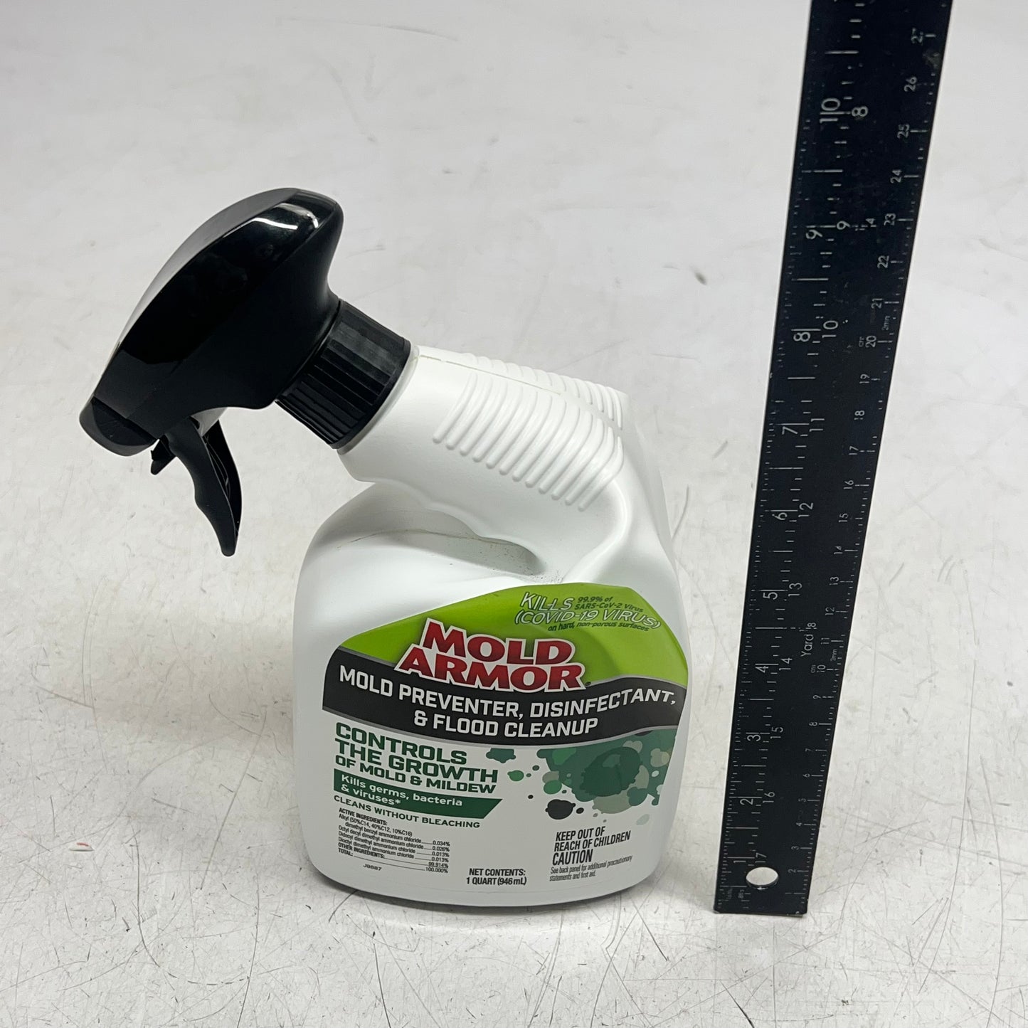 ZA@ MOLD ARMOR (3 PACK) Mold Preventer, Disinfectant & Flood Clean Up 1qt FG552A (As-Is)