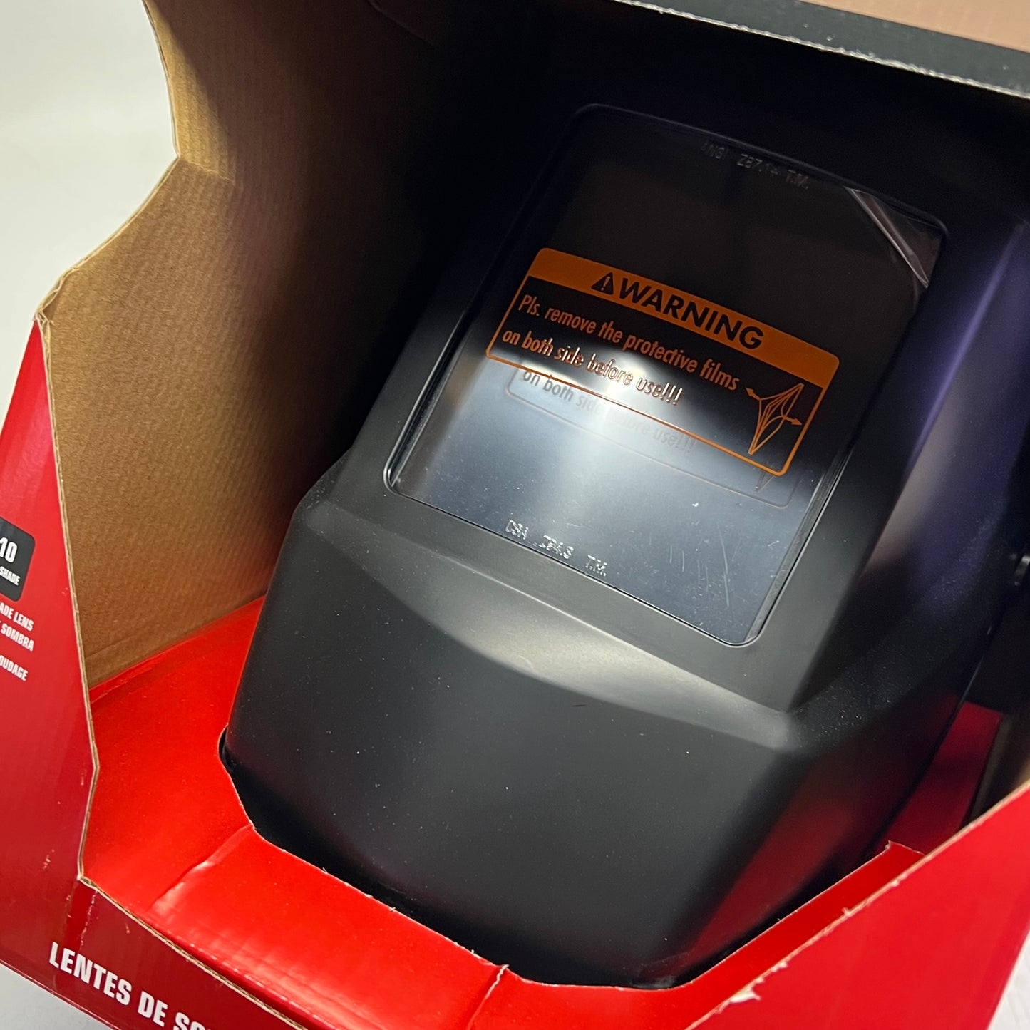 LINCOLN ELECTRIC Fixed Shade Passive Welding Helmet 10 Shade  Black K2800-1