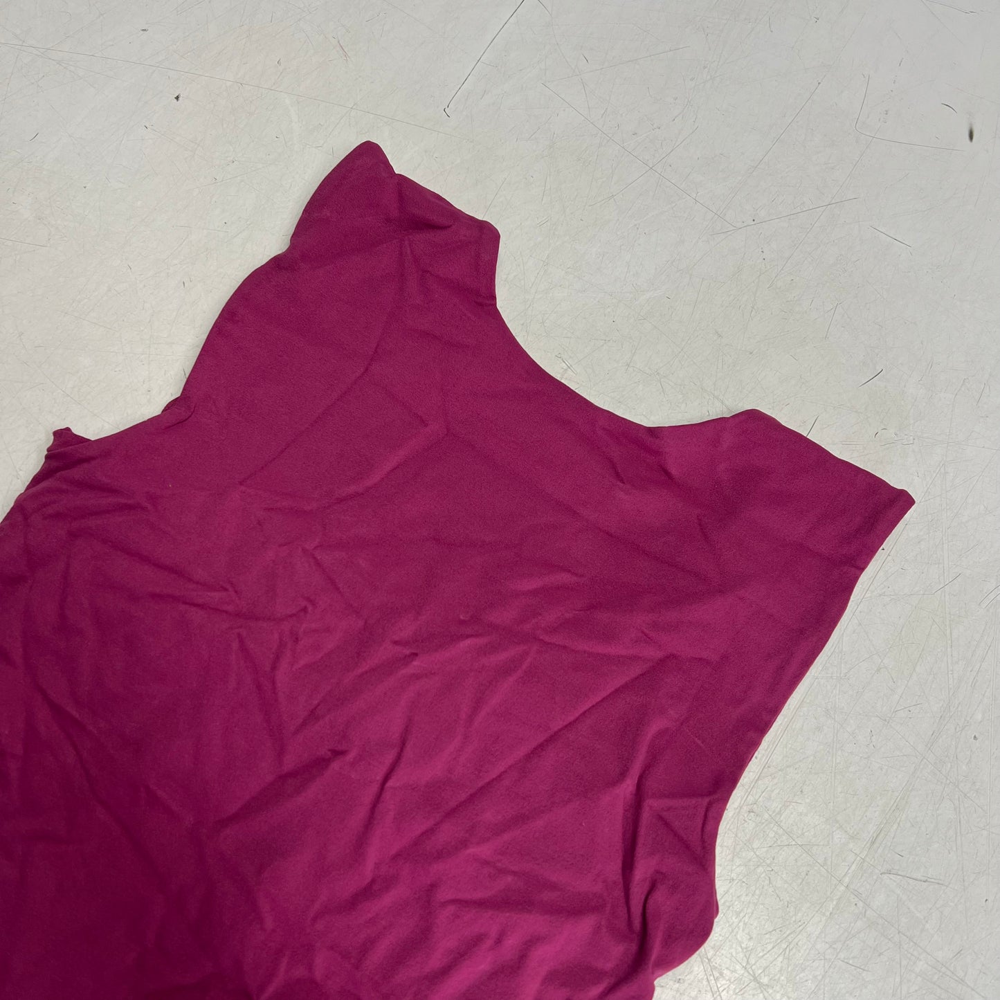 FREE PEOPLE Seamless Crop Top Muscle Tank Women's Sz L-XL Mulberry 104462494
