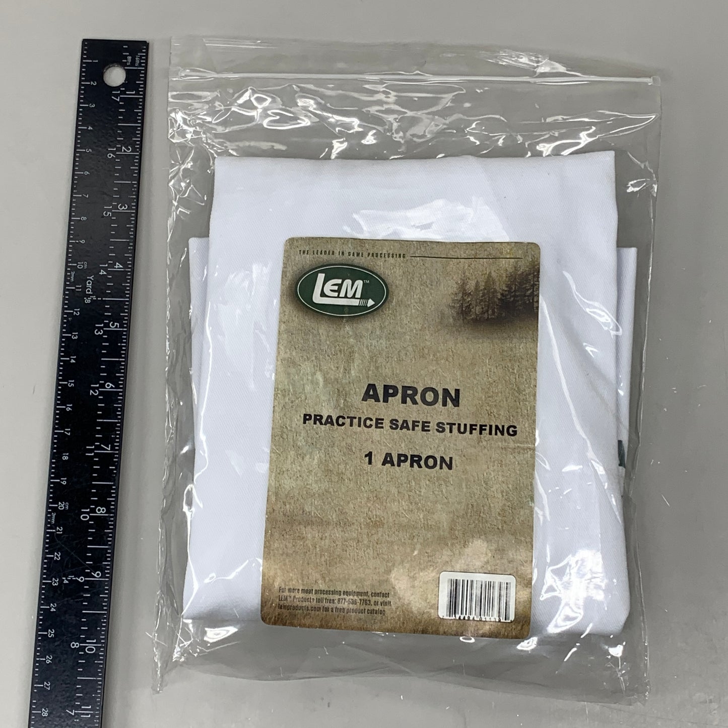 LEM (2 PACK) Apron Practice Safe Stuffing Please use a Casing Green & White 1139