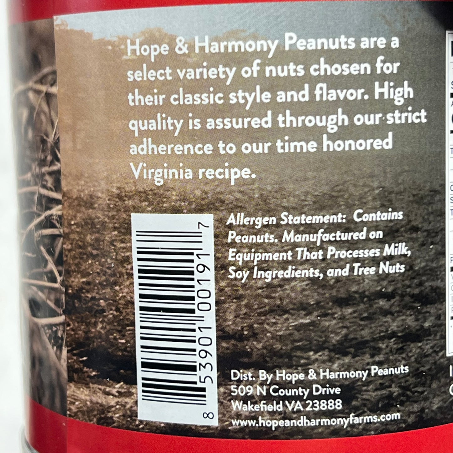 ZA@ HOPE & HARMONY (3 PACK, 10oz EACH) Gourmet Salted Peanuts BB 12/26 E