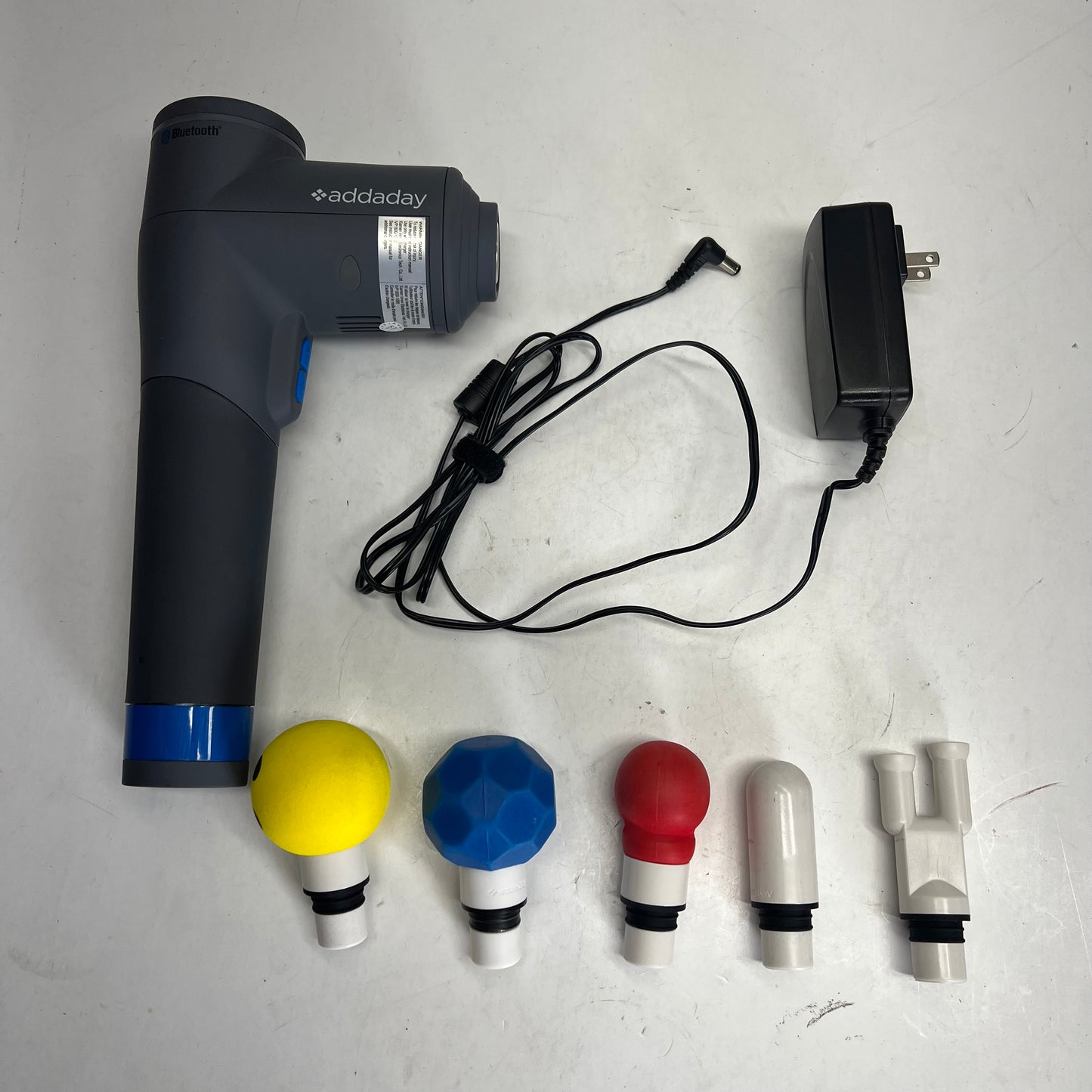 ZA@ ADDADAY Biozoom Edge Percussion Bluetooth Massager Gun Gray (As-is)
