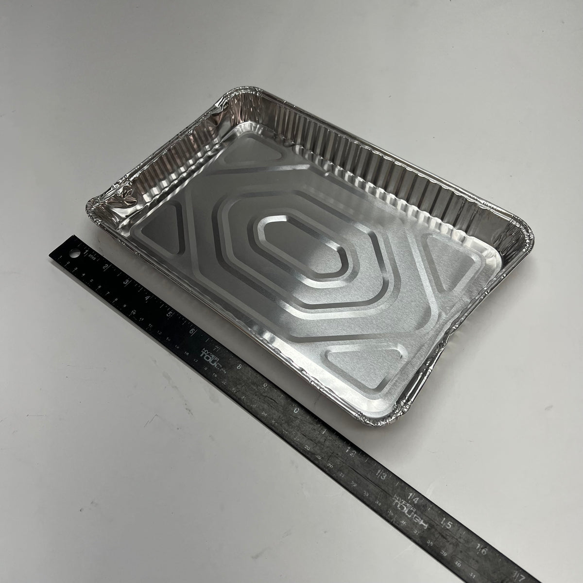 ZA@ D & W (100 PACK) Heavy Duty Aluminum Sheet Pan 1.3" Deep Silver 19251