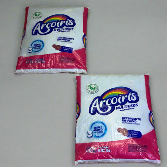 ARCOIRIS FLORIAL (2 PACK) Multipurpose Powder Detergent 9.92 Lbs Light Blue