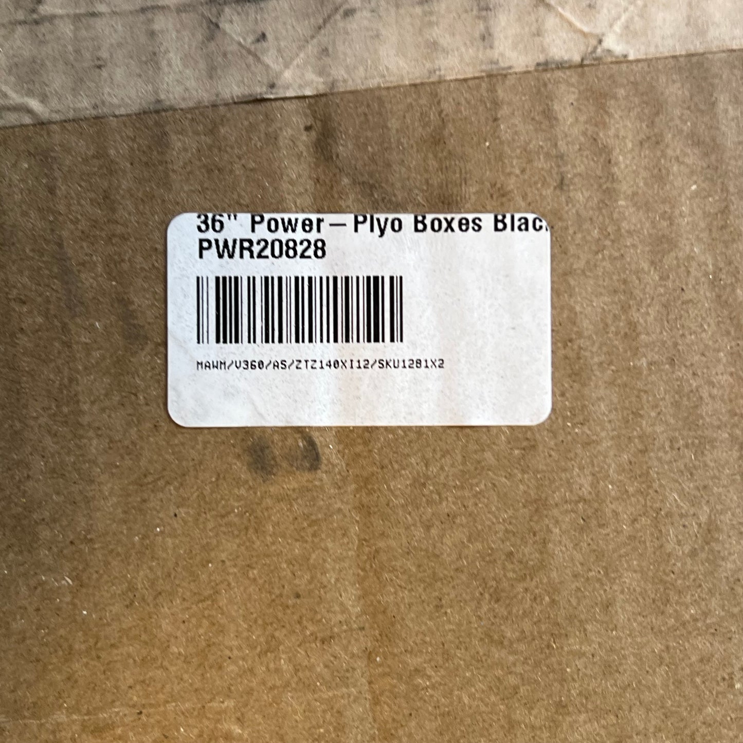 POWER 36" Plyo Box Black PWR20828