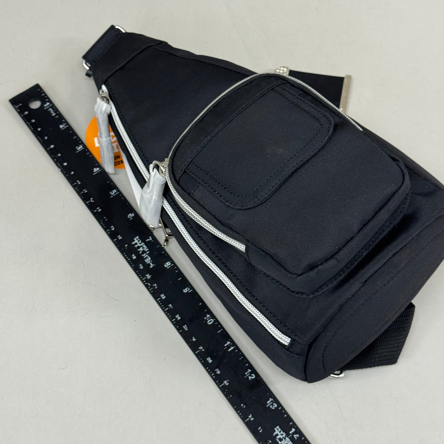 BULLDOG CASES Sling Bag W/ Gun Holster 14"x7"x5" Black