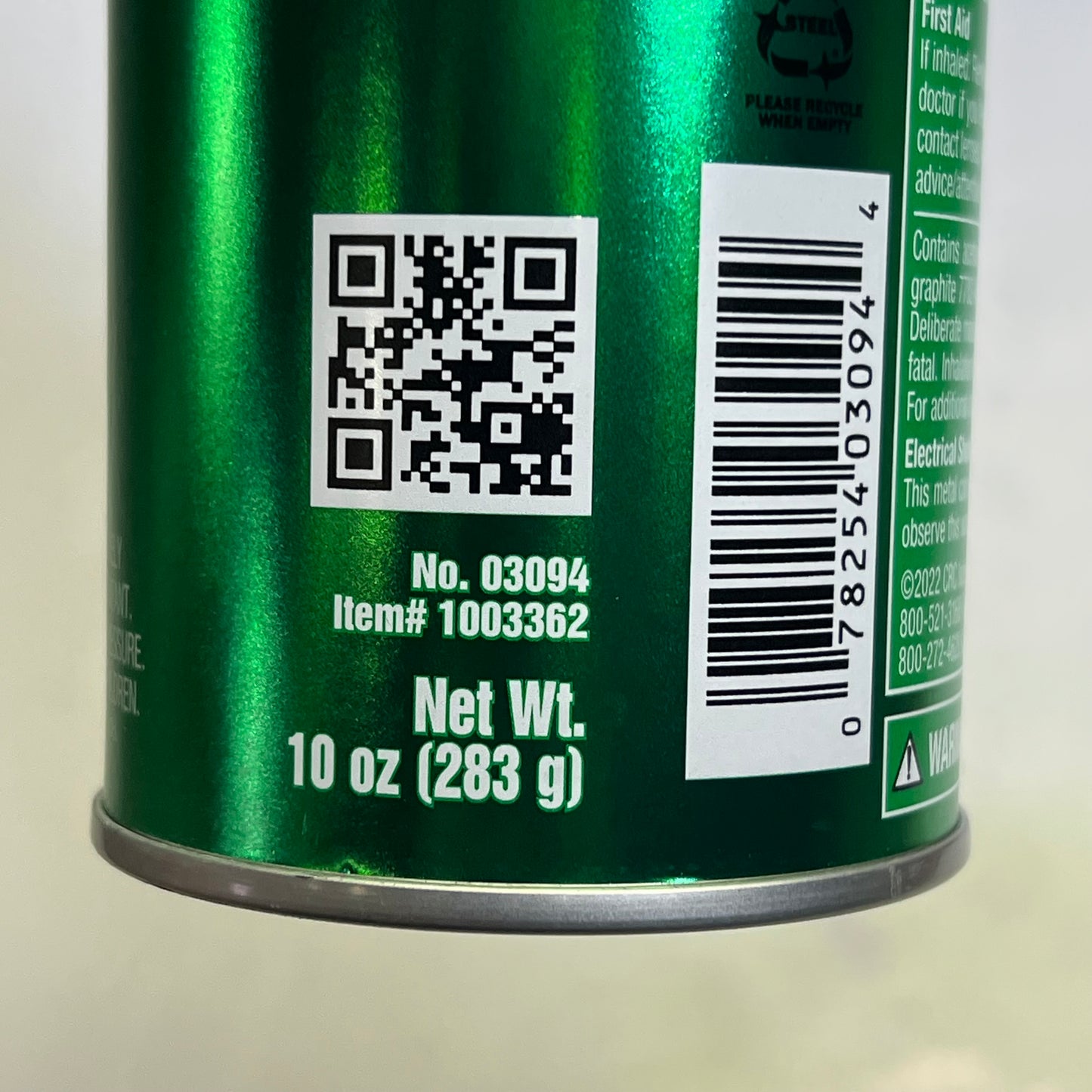 CRC (2 PACK) Dry Graphite Lube Aerosol Effective Up To 850 Degrees 10 Oz 1003362