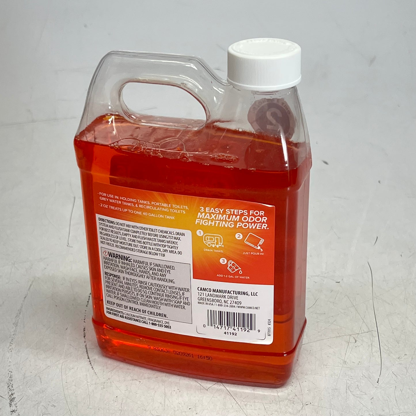 ZA@ CAMCO (2 PACK) Tst Max Rv Toilet Treatment Citrus Scent 32 fl oz Orange 41192