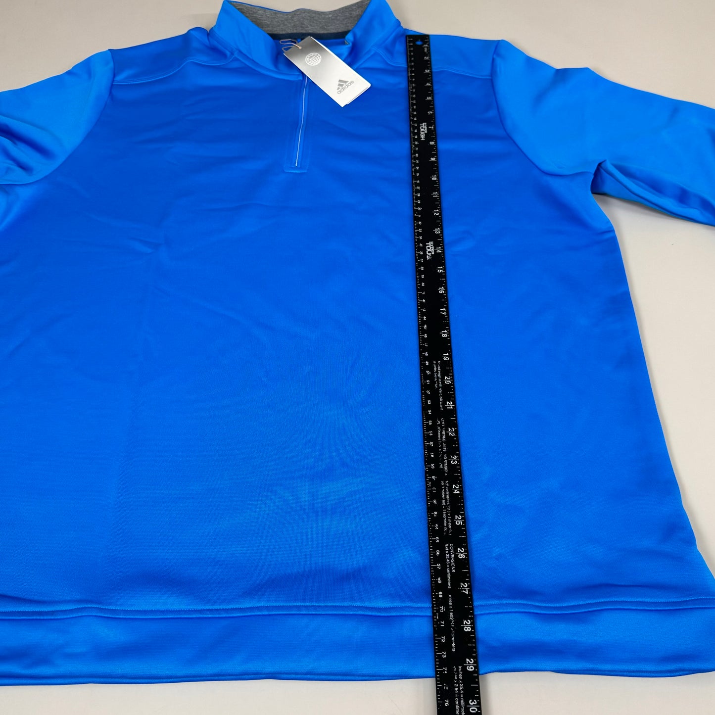 ADIDAS Men's Club 1/4 Zip Golf Sweatshirt Sz-XL Blue Rush HA6148