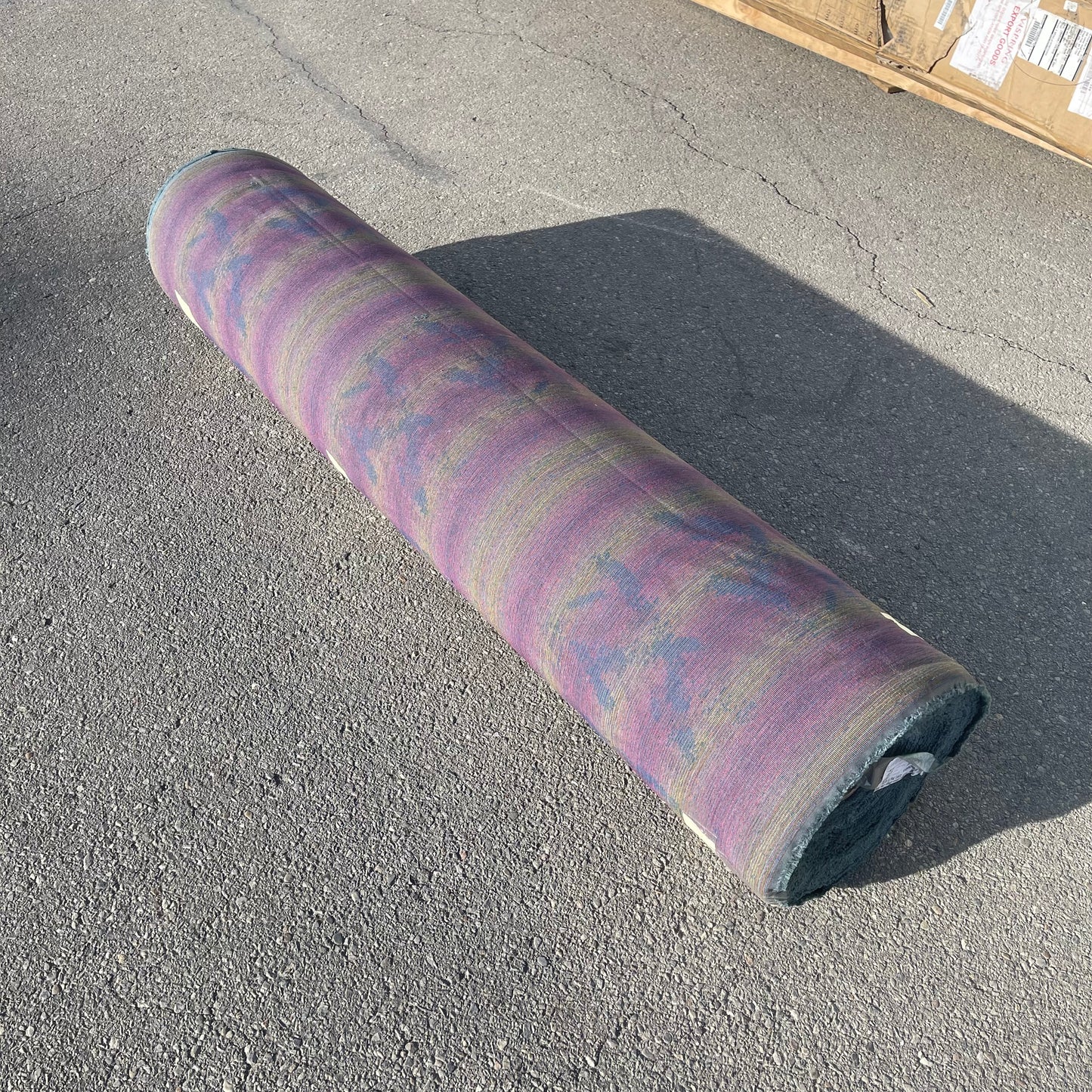 ZA@ Pallet of MIXED Fabric/carpet Roll 61” Wide Blue (AS-IS) A